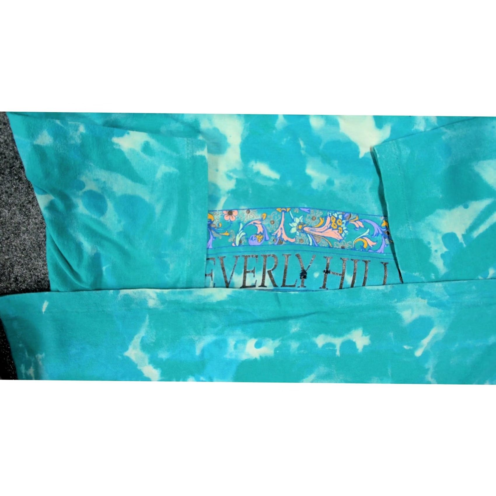 Hanes VINTAGE Beverly Hills Bleach Tie Dye Paisley Glitter T-Shirt Womens XL Hanes Size XL / US 12-14 / IT 48-50 - 6 Thumbnail