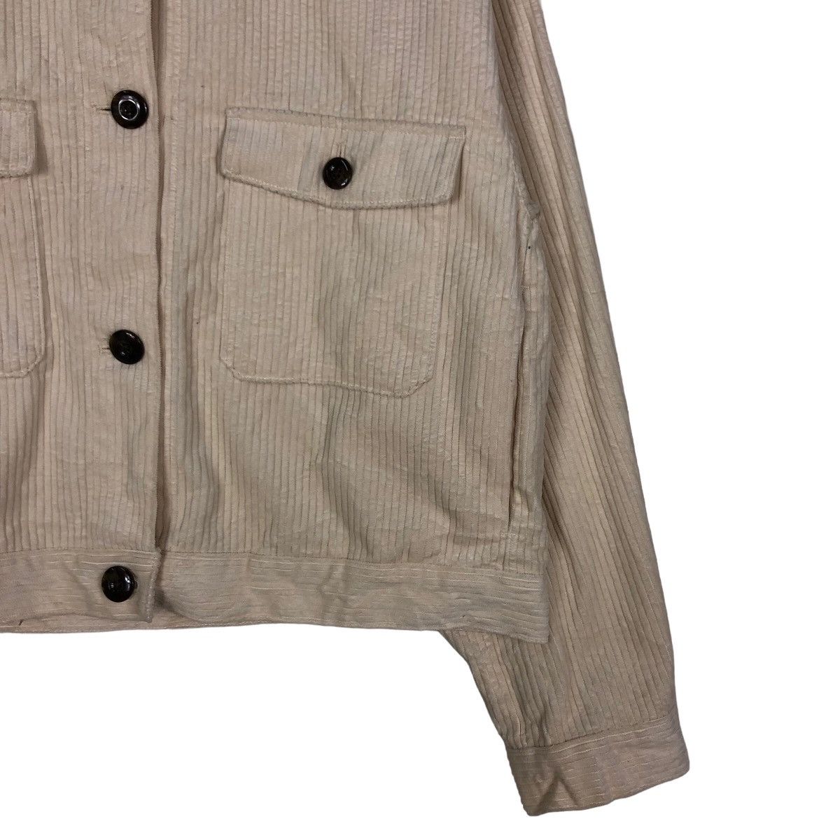 Japanese Brand 🔥Cropped Biker Jacket Corduroy GU Japan Issey Miyake Size US XL / EU 56 / 4 - 5 Thumbnail