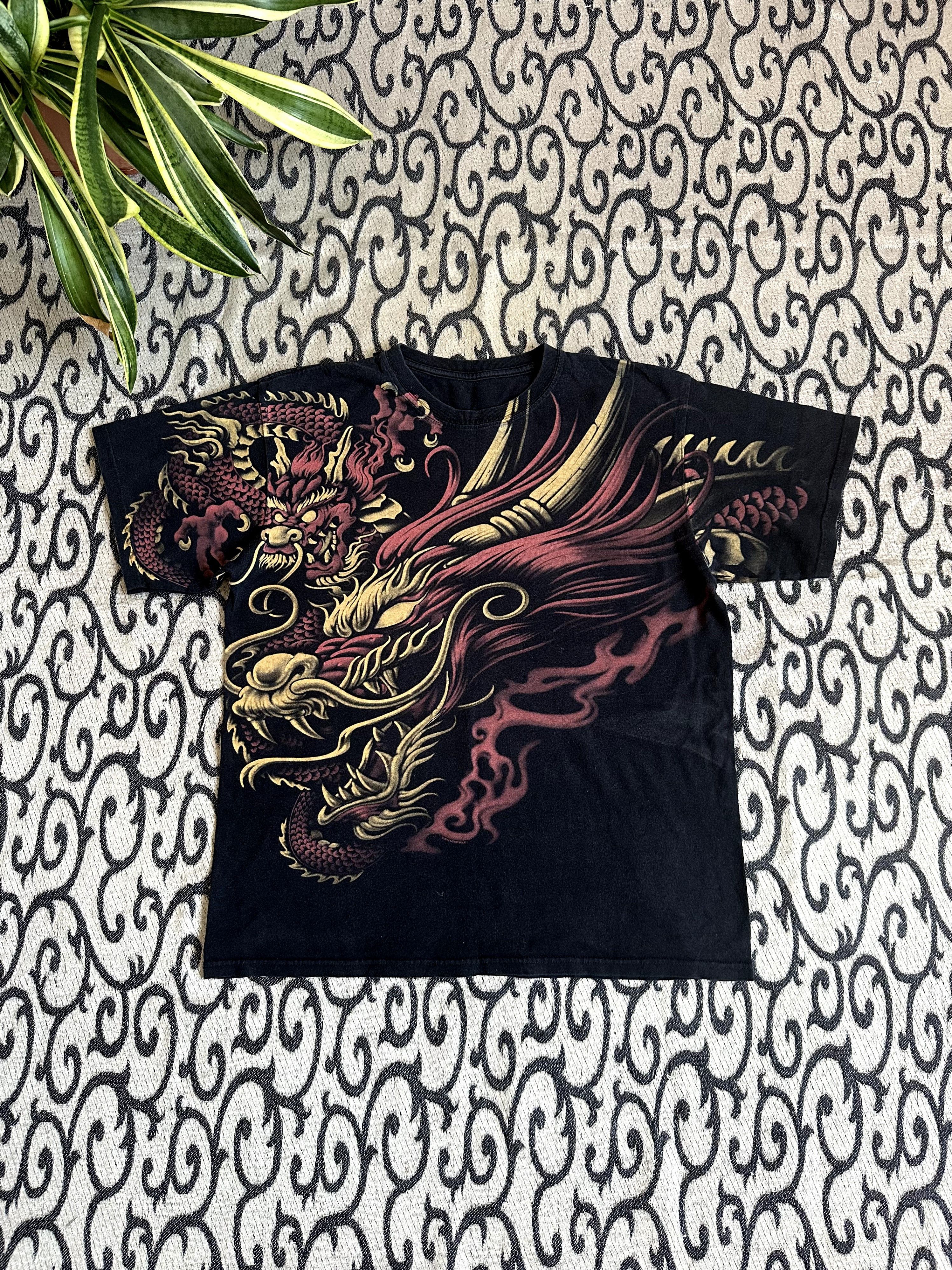 Japanese Brand × Liquid Blue Vintage Liquid Blue Dragon Full Print T-shirt Streetwear Size US L / EU 52-54 / 3 - 1 Thumbnail