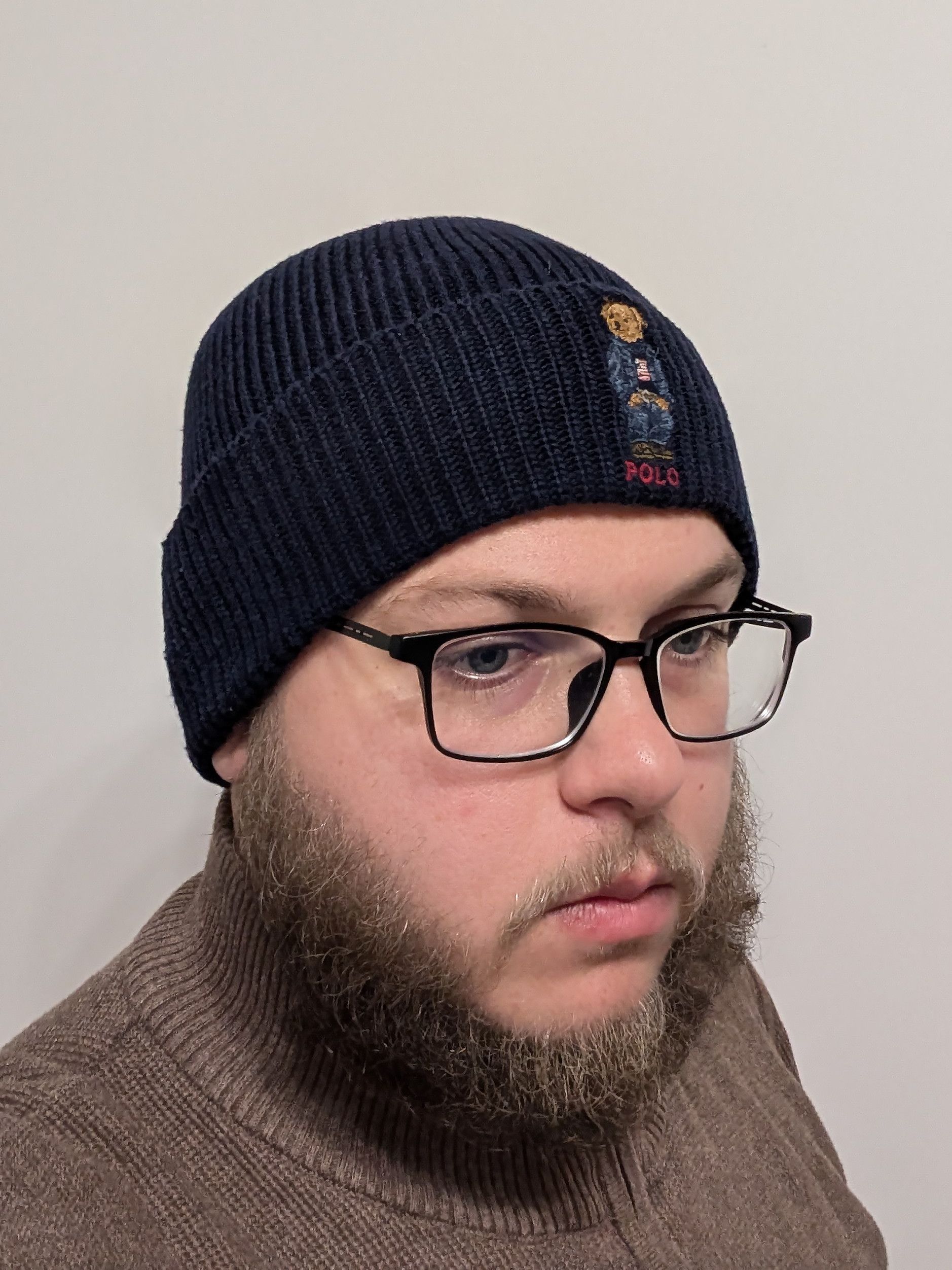 Polo Ralph Lauren Polo Ralph Lauren Bear Beanie One Size Navy Blue Size ONE SIZE - 1 Thumbnail