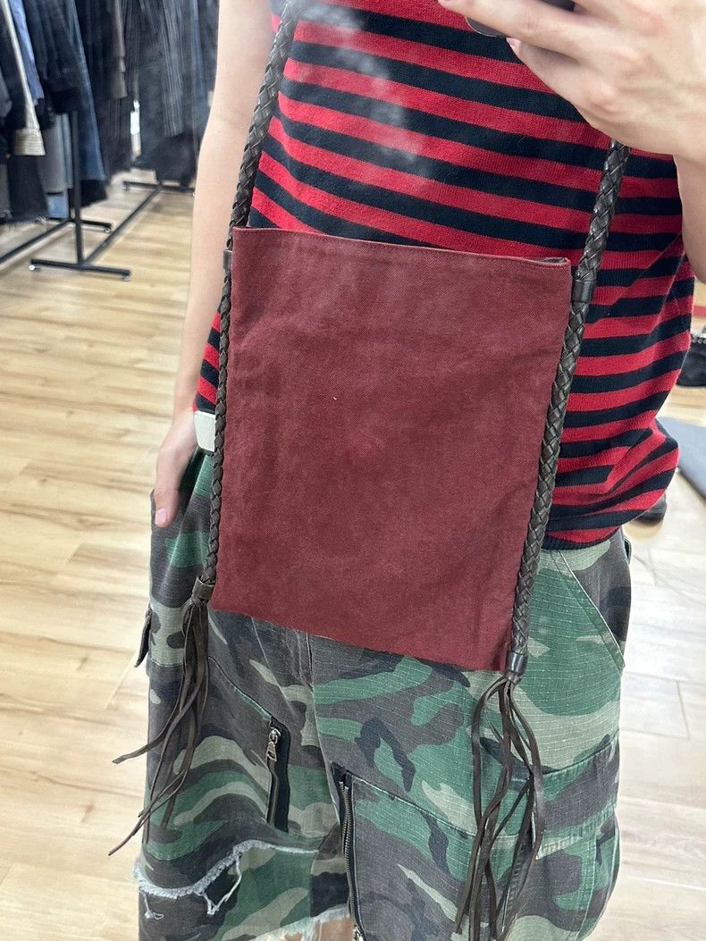 Dries Van Noten Dries van noten Cowhide woven canvas bag 2502-Nextarrow Size ONE SIZE - 7 Thumbnail