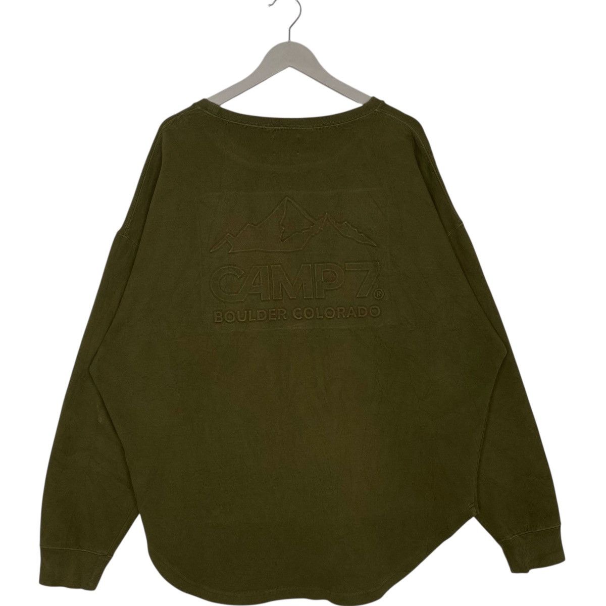 Vintage Vintage Camp7 Sweatshirt Crewneck Big Logo Green Size L Size US L / EU 52-54 / 3 - 5 Thumbnail