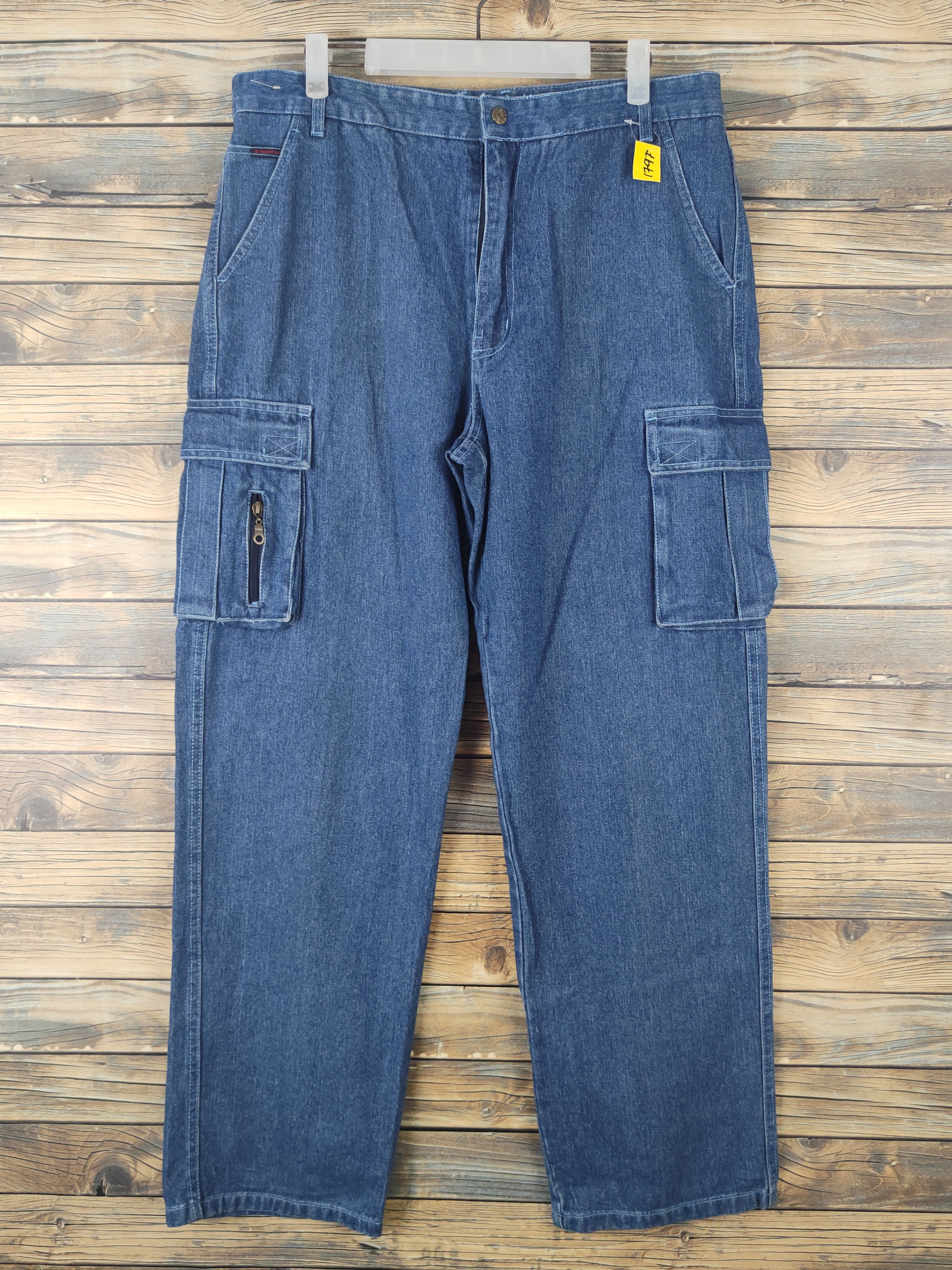 Japanese Brand DL G-Twenty-K-Tex Blue Distressed Ripped Jeans #1797 Size US 36 / EU 52 - 1 Thumbnail