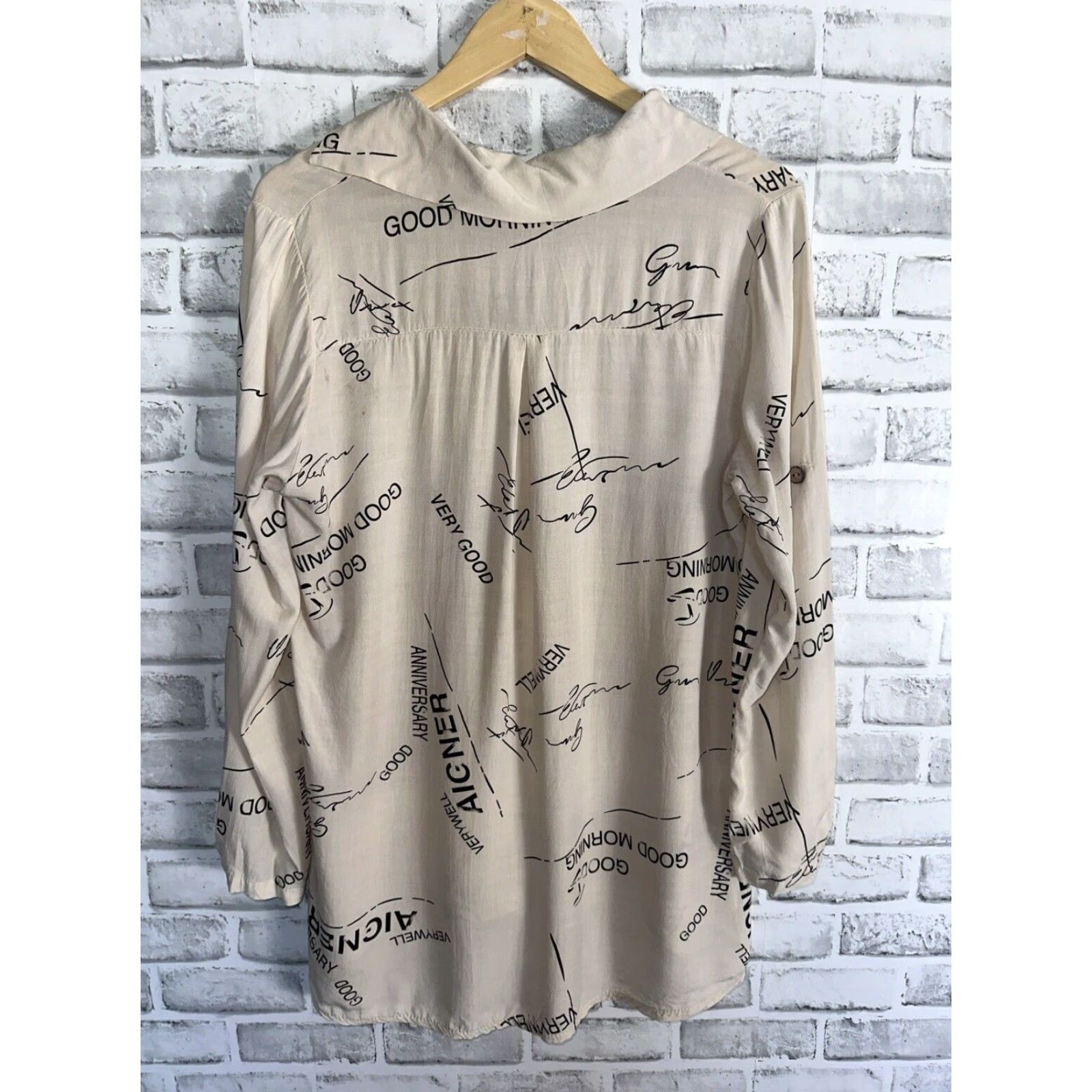 Vintage VINTAGE Pure Venice by Eternelle Women's Blouse Pullover S Off Beige Italy Fashion Size S / US 4 / IT 40 - 6 Thumbnail