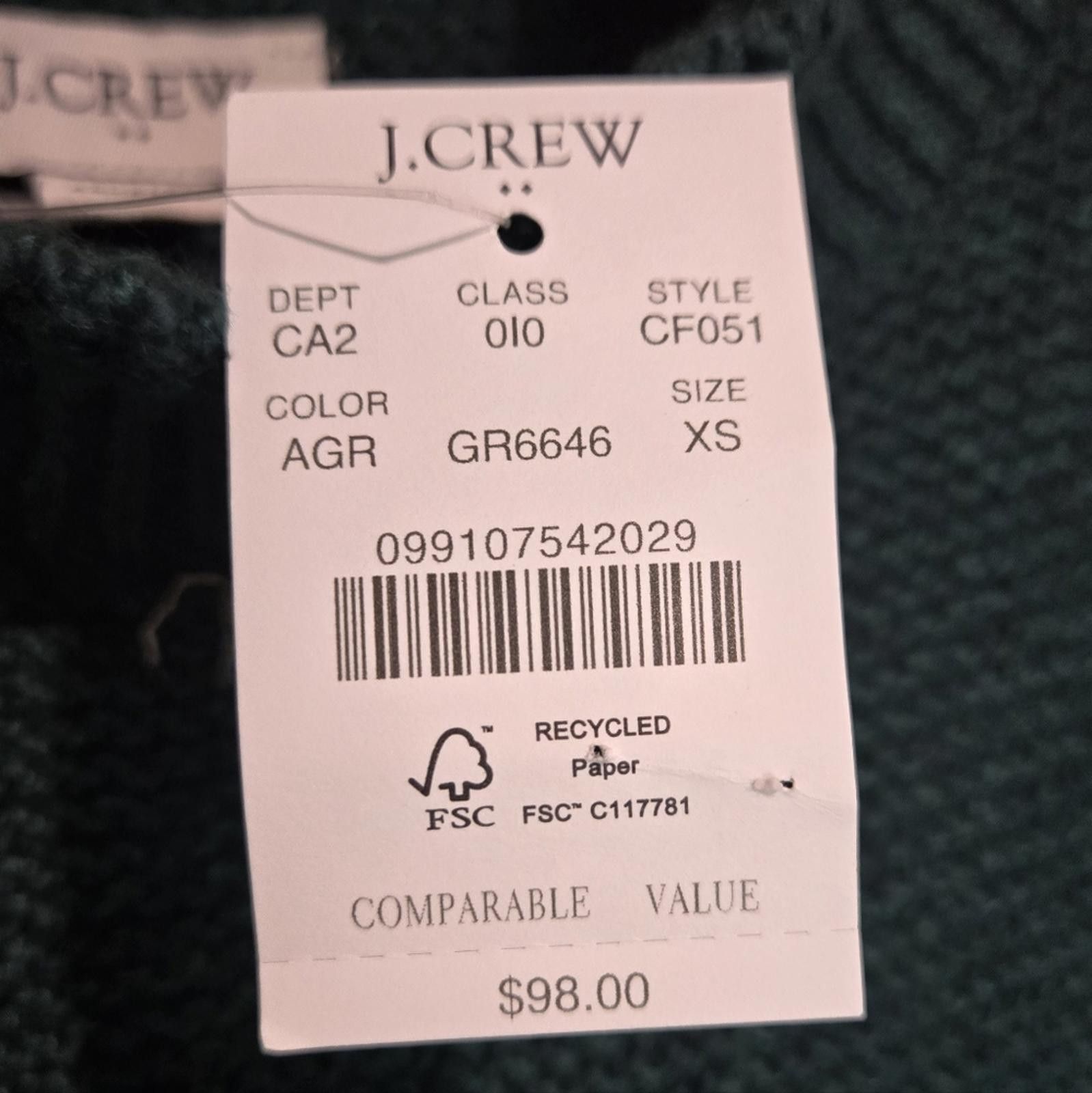 J.Crew J Crew Mockneck cable-sleeve sweater Size XS / US 0-2 / IT 36-38 - 3 Thumbnail