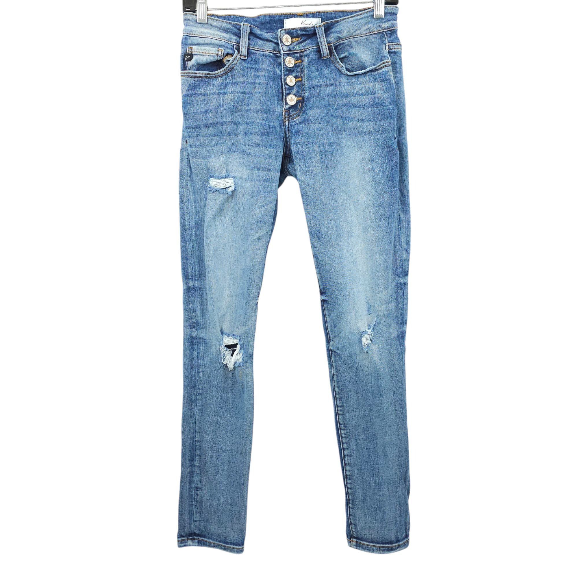 Other Kancan Button Fly Jeans Womens Size 1/24 Distressed Ripped Size 26" / US 2 / IT 38 - 1 Thumbnail