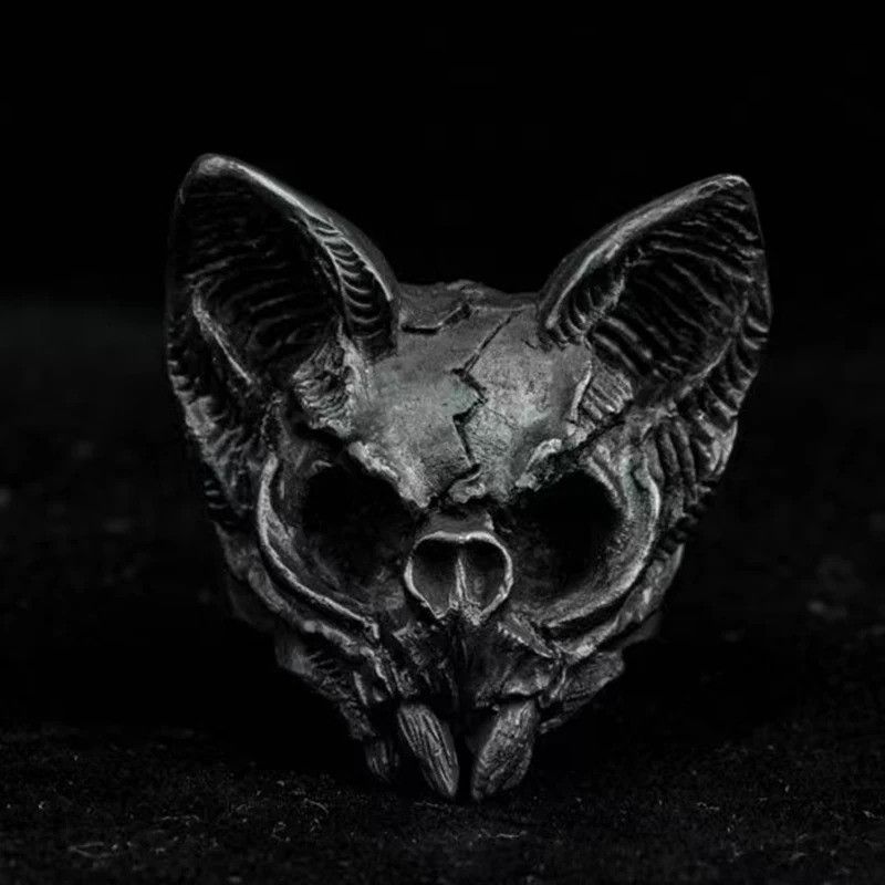 Jewelry Satanic Skull Ring Size ONE SIZE - 1 Thumbnail