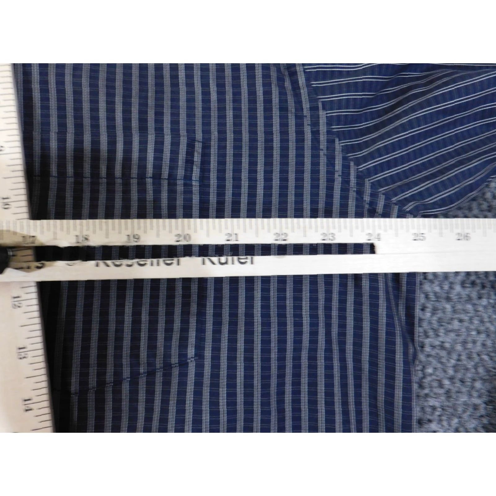 BUGATCHI Bugatchi Uomo Shirt XL blue striped classic fit mens button up retro Size US XL / EU 56 / 4 - 6 Thumbnail