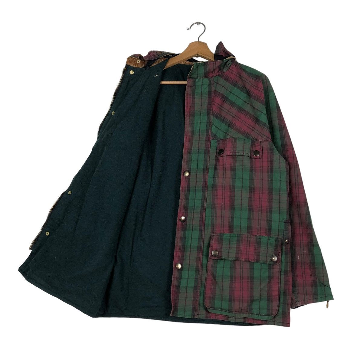 Vintage 🔥VINTAGE WAX JACKET WORKER BRITISH MILLERAIN TARTAN DESIGN Size US M / EU 48-50 / 2 - 11 Thumbnail