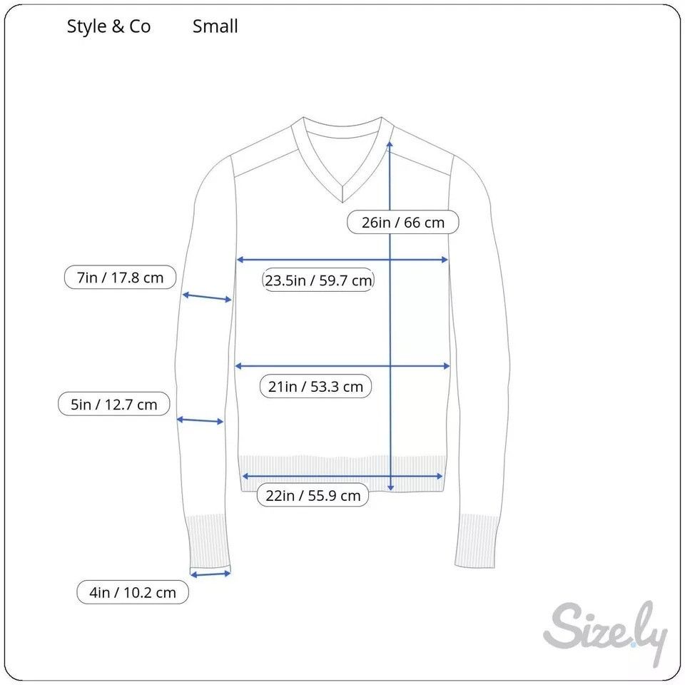 Other Style & Co Women's Pastel Pullover V-Neck Sweater S Blue NW Size S / US 4 / IT 40 - 2 Thumbnail