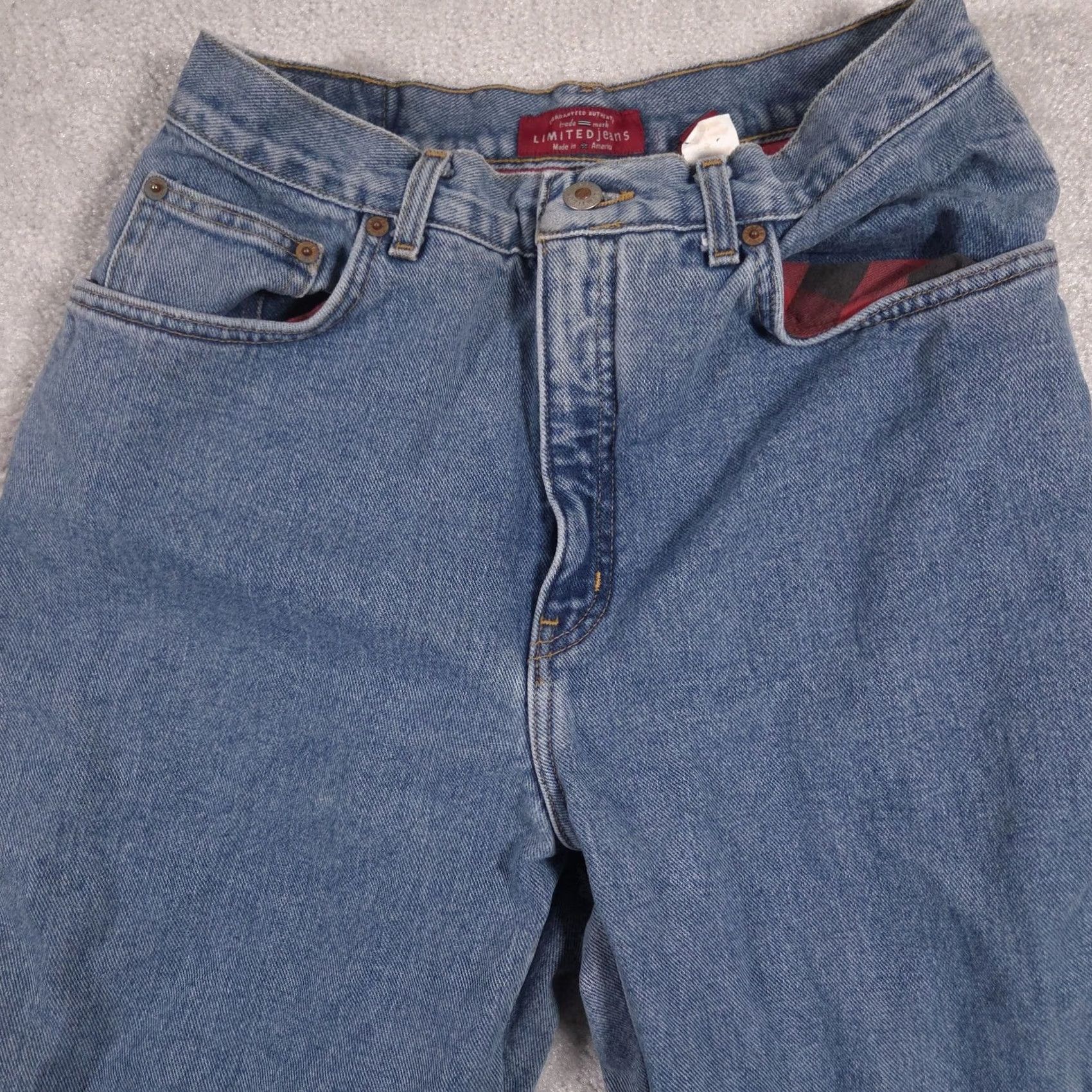 Vintage VINTAGE LIMITEDjeans Jeans Womens 12R Blue High Rise Lined Tapered Denim 90s Size 34" / US 12 / IT 48 - 3 Thumbnail