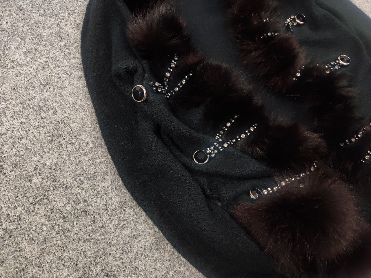 If Six Was Nine Vintage Y2K Grunge cardigan fur chains if six was nine Size L / US 10 / IT 46 - 5 Thumbnail