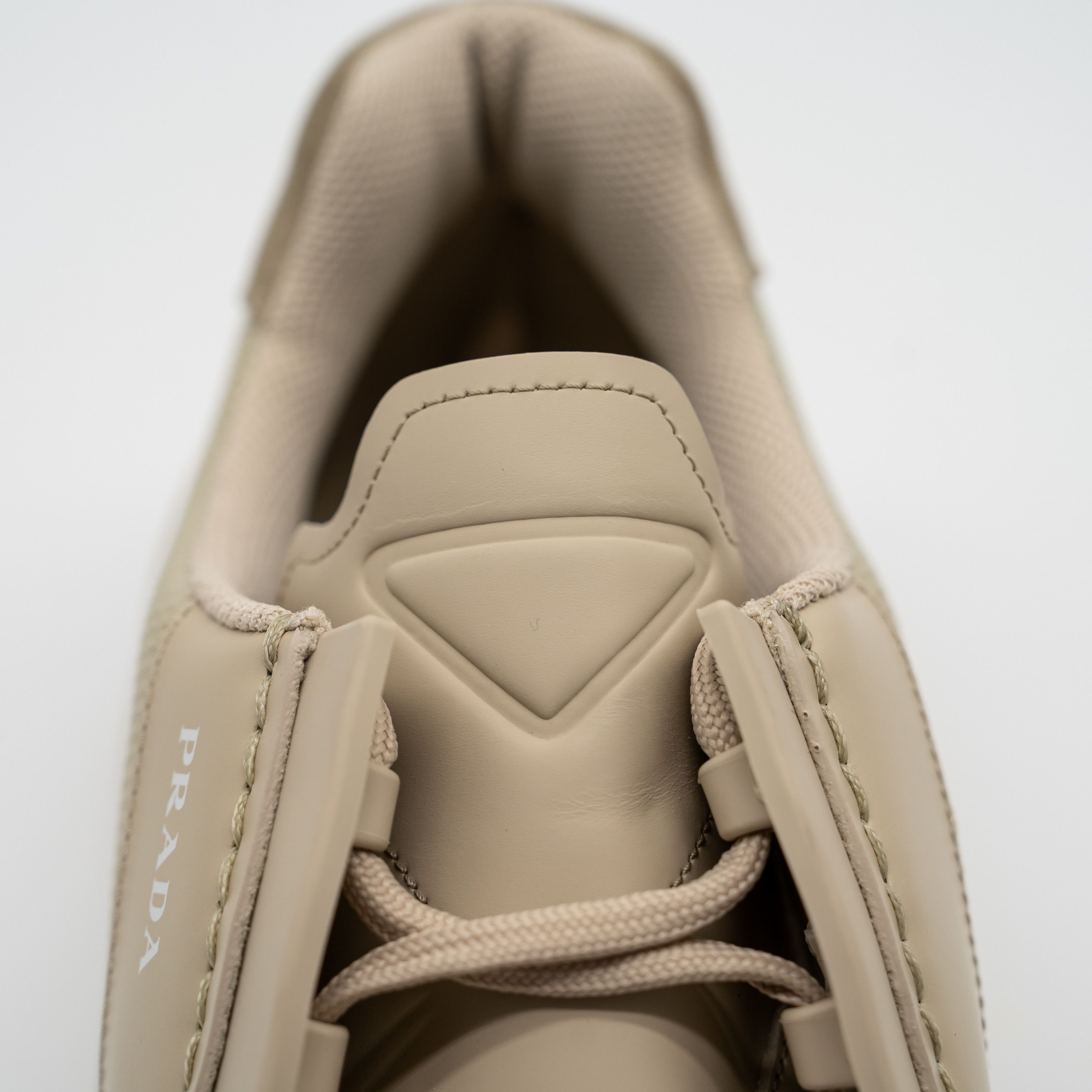 Prada 9uk 10 US Prada Systeme Leather Sneakers Beige Desert Tan Size US 10 / EU 43 - 8 Thumbnail