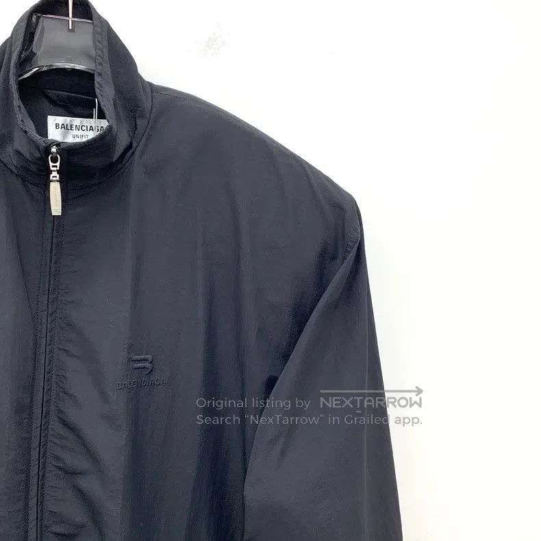 Balenciaga Balenciaga Black Logo Letter Embroidered Stand Collar Zipp Size US M / EU 48-50 / 2 - 3 Thumbnail