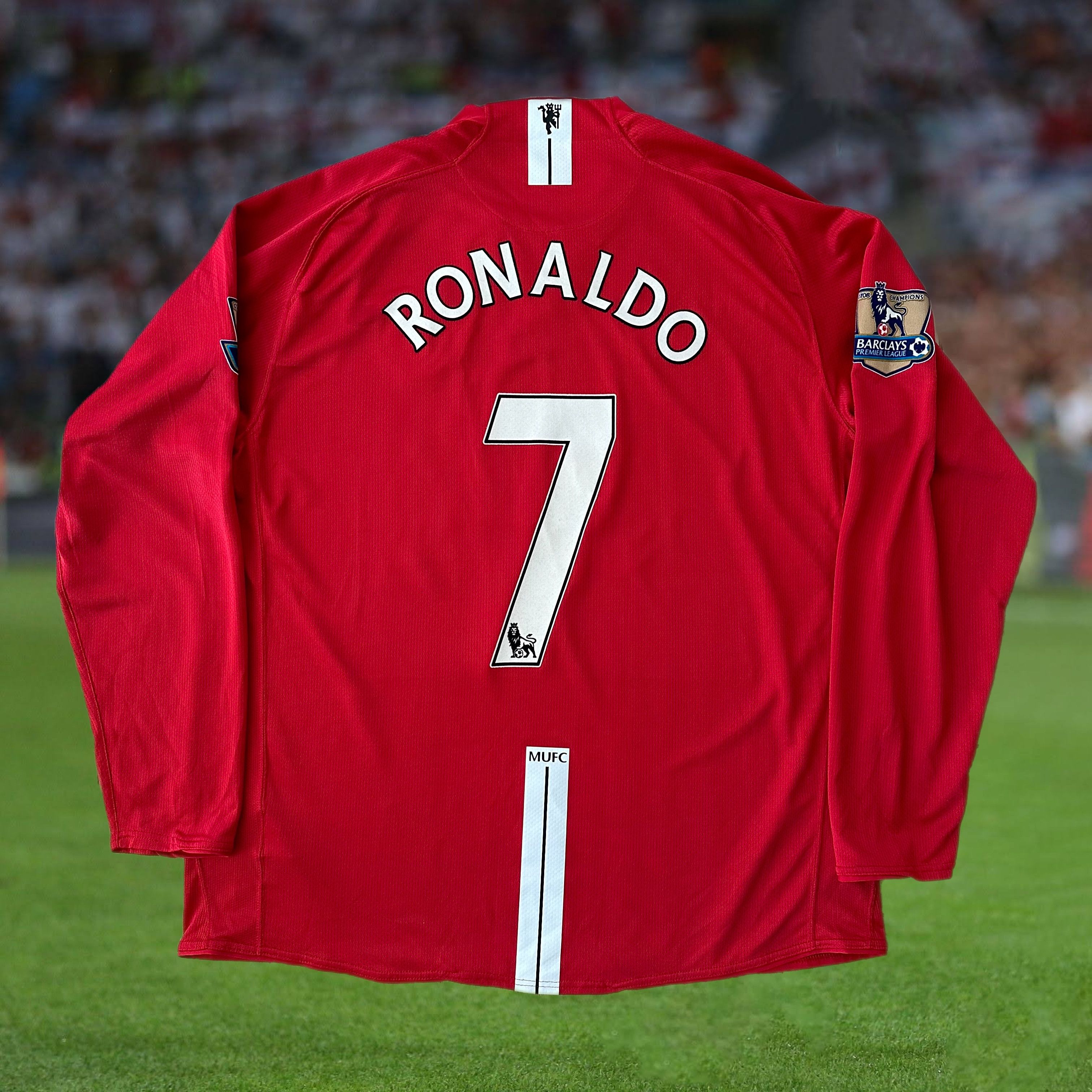 Cristiano Ronaldo Manchester United 2007 2008 Long Sleeve Jersey Shirt XL  237925-666