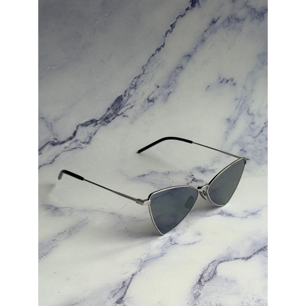 Saint Laurent Paris NEW Saint Laurent SL303 Jerry Sunglasses in Silver Mirror Size ONE SIZE - 5 Thumbnail