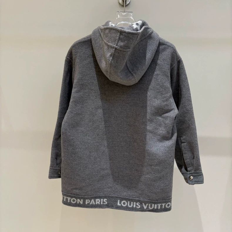 Louis Vuitton Louis Vuitton 21fw Half Zip Full Logo Patchwork Hooded She Size XS / US 0-2 / IT 36-38 - 2 Thumbnail
