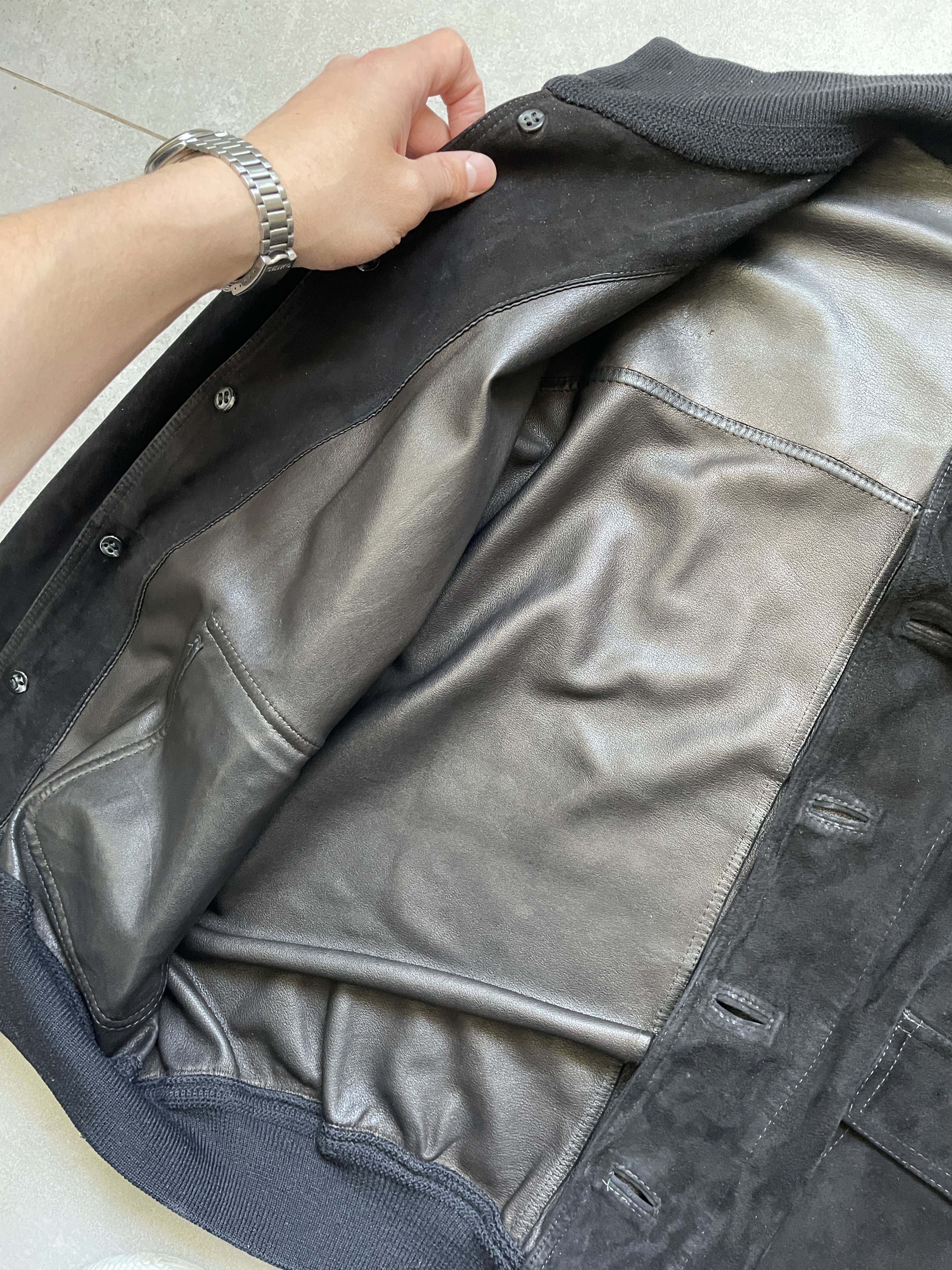Valstar VALSTAR VALSTARINO MADE IN ITALY BLACK SUEDE BOMBER Size US L / EU 52-54 / 3 - 5 Thumbnail