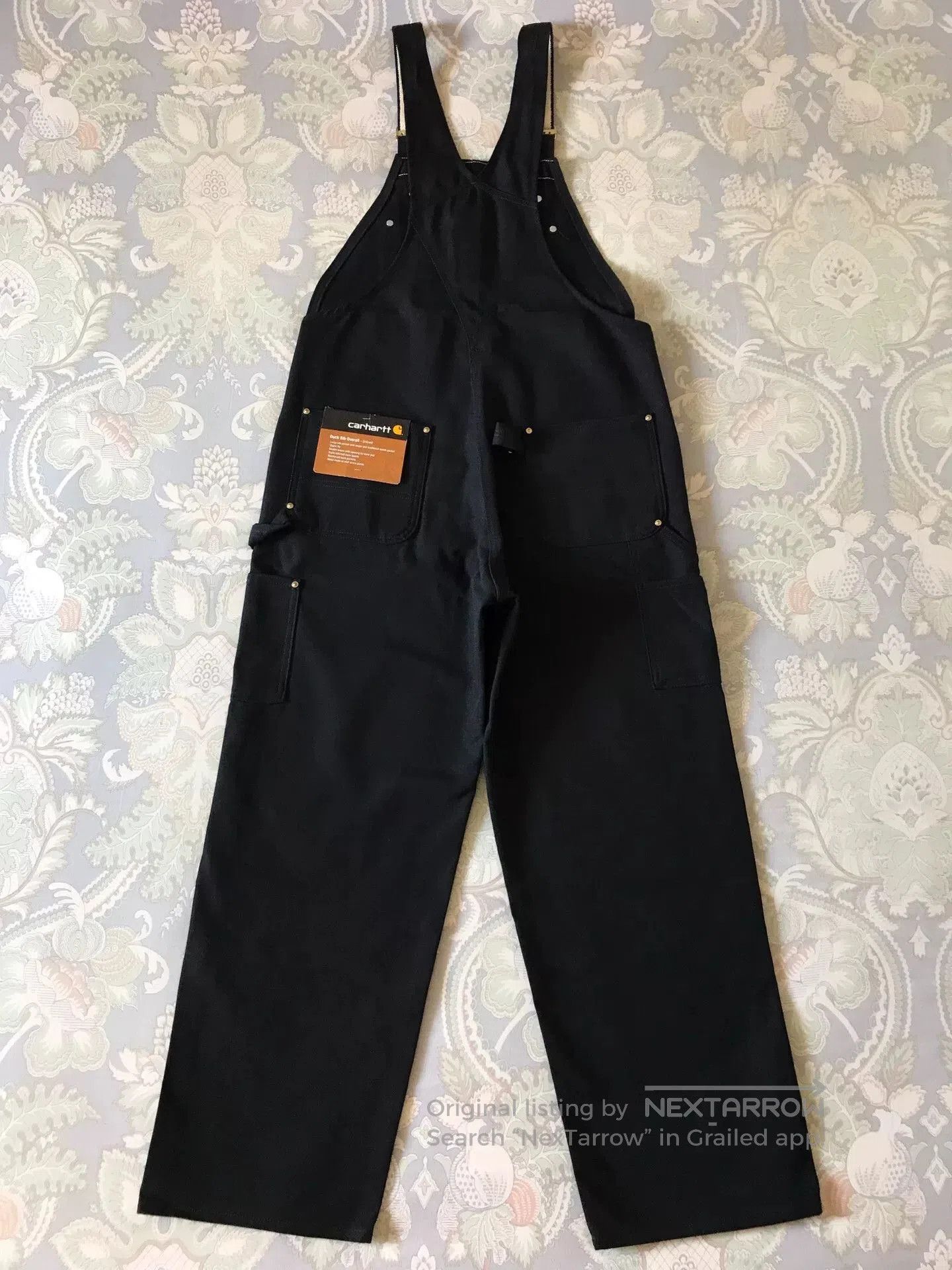 Carhartt Carhartt R01 Black W38L30 Canvas Overalls. Size US 38 / EU 54 - 4 Thumbnail