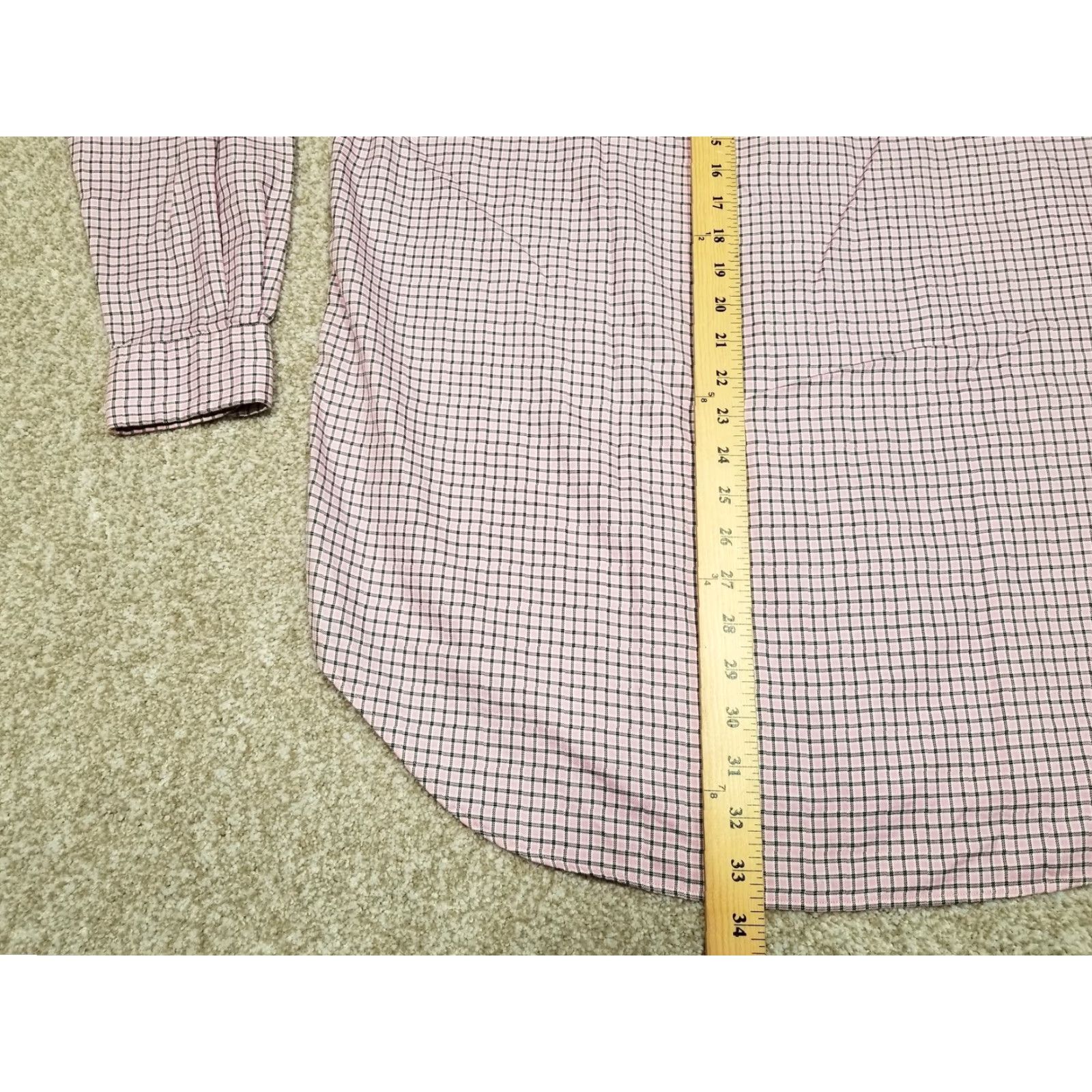 Ralph Lauren Ralph Lauren Blake Shirt Mens Medium Pink Check 100% Cotton Long Sleeve Casual Button-Up Size US M / EU 48-50 / 2 - 7 Thumbnail