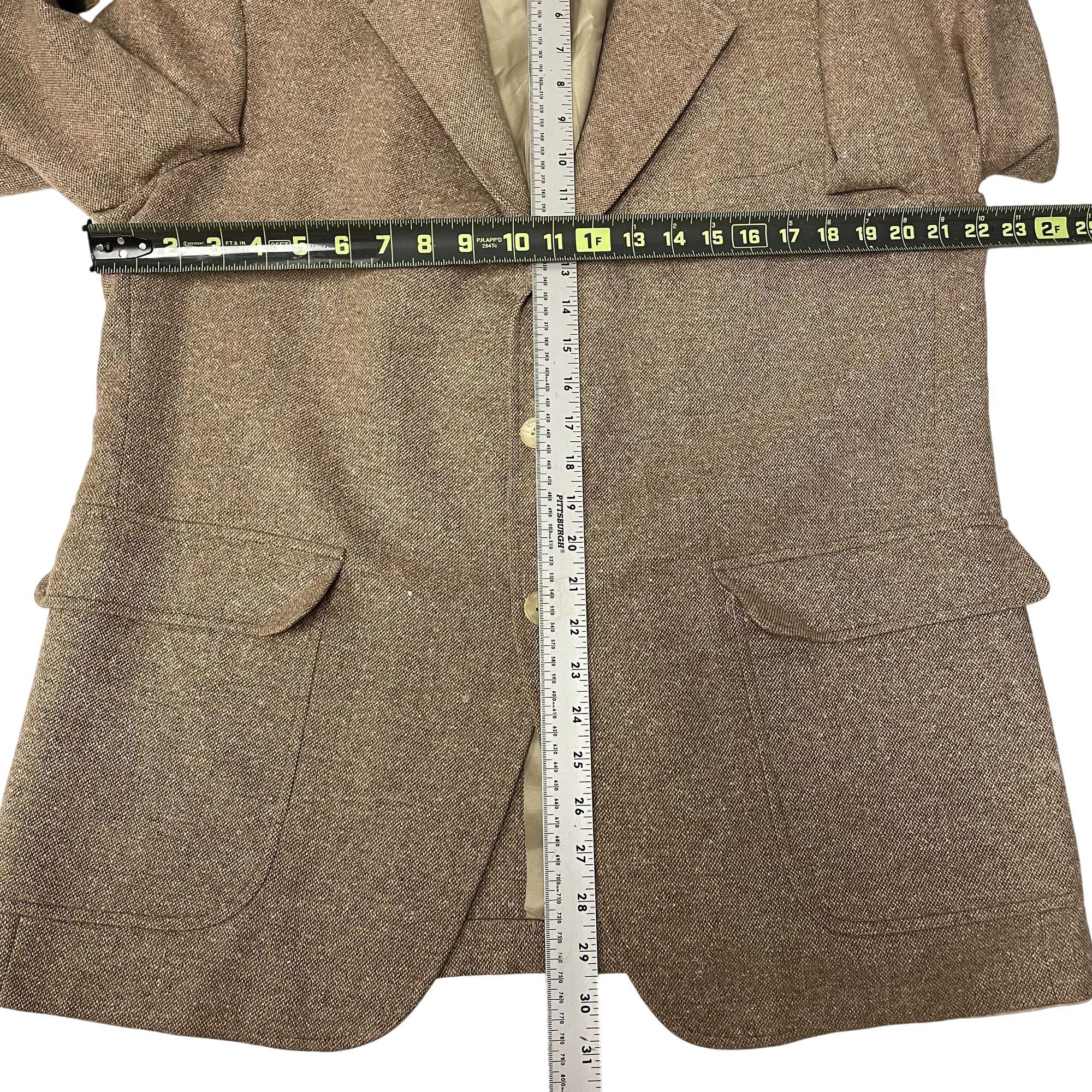 Jos. A. Bank Vintage 60’s Jos A Bank Tan Sport Coat DONEGAL TWEED Jacket Size 42R - 8 Thumbnail