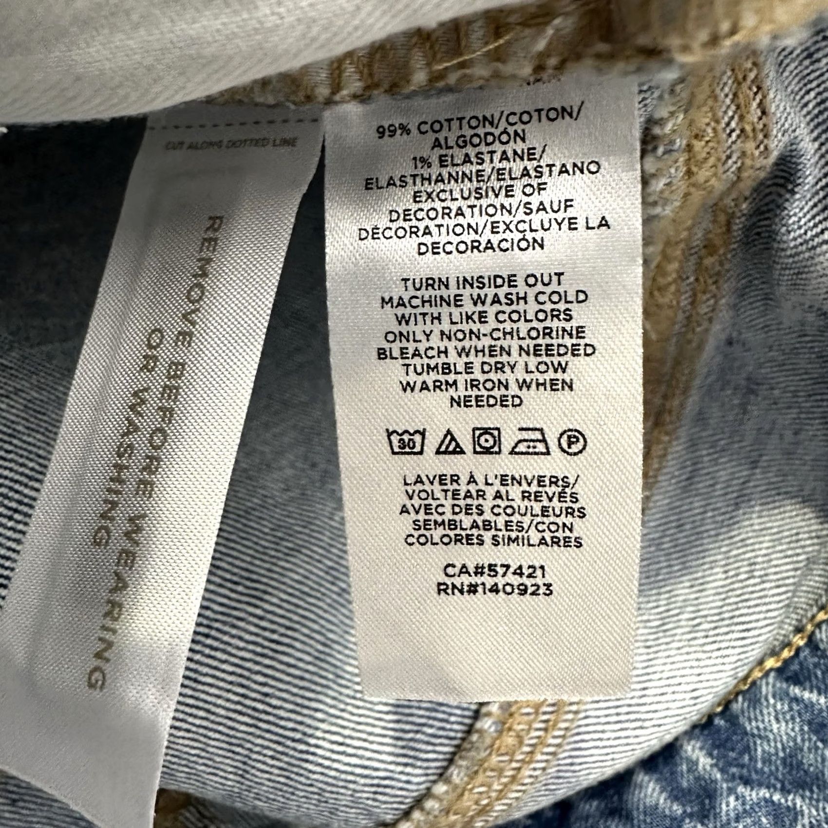 Loft LOFT Jeans Womens 6 28x27 Straight Crop High Rise Patchwork Stretch Denim Blue 5-Pocket Womens Jeans Size 28" / US 6 / IT 42 - 7 Thumbnail