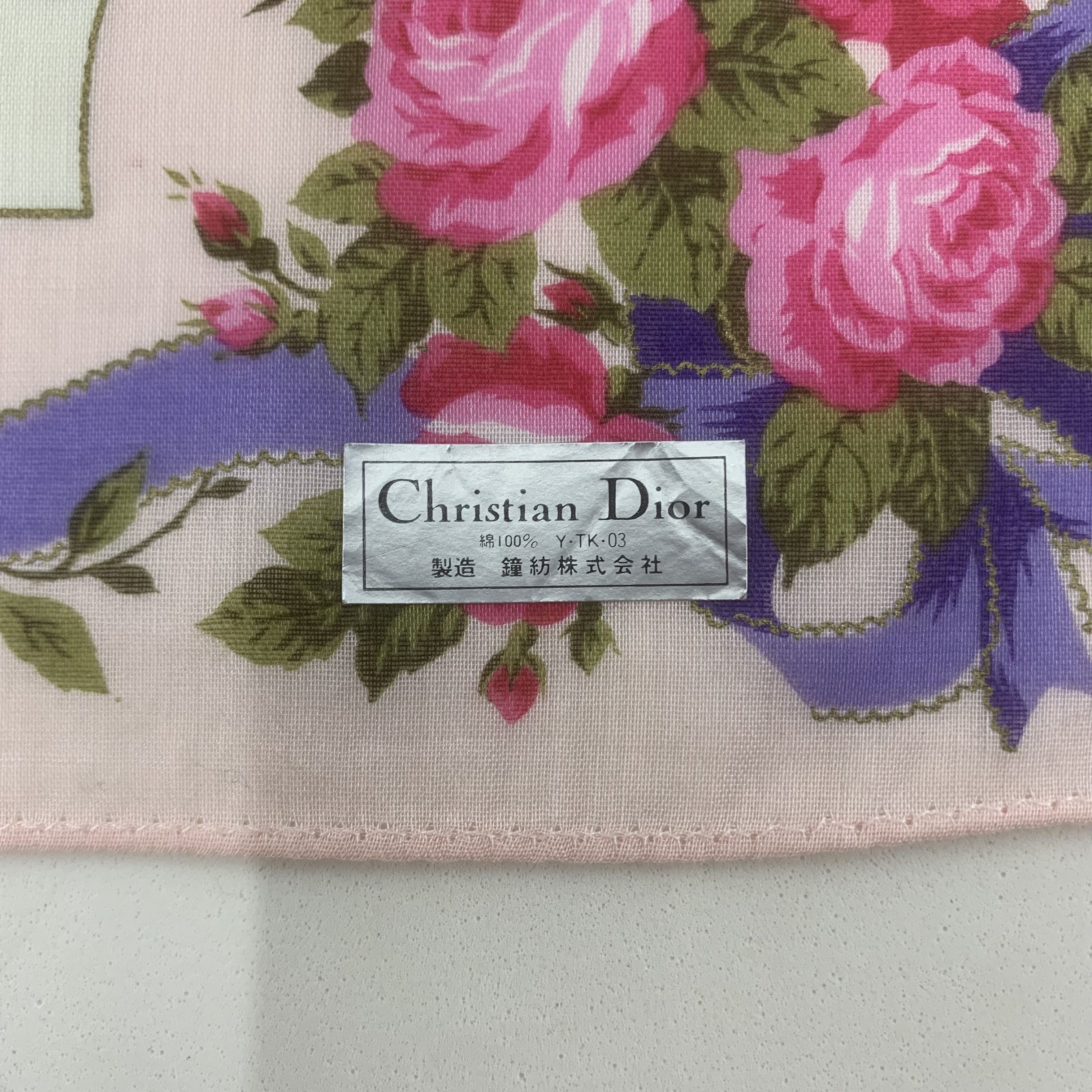 Christian Dior Monsieur Christian Dior Handkerchief Bandana Neckerchief TB3476 Size ONE SIZE - 5 Thumbnail