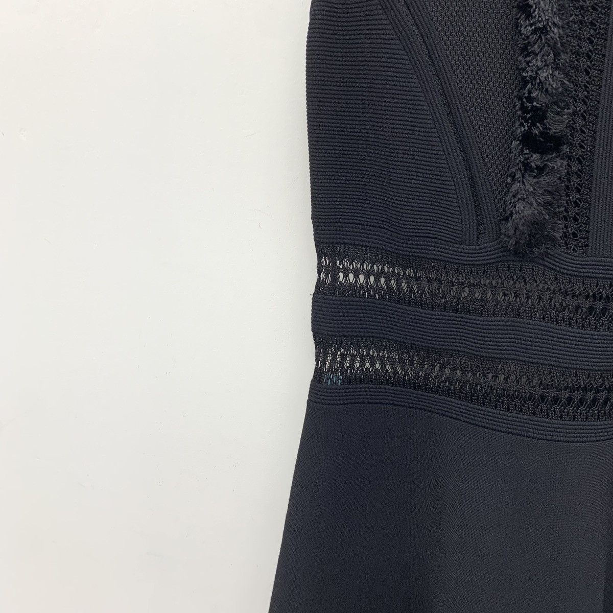 Valentino Valentino Hollow-out Embroidered Spliced Knit Dress K26WX Size XL / US 12-14 / IT 48-50 - 3 Thumbnail