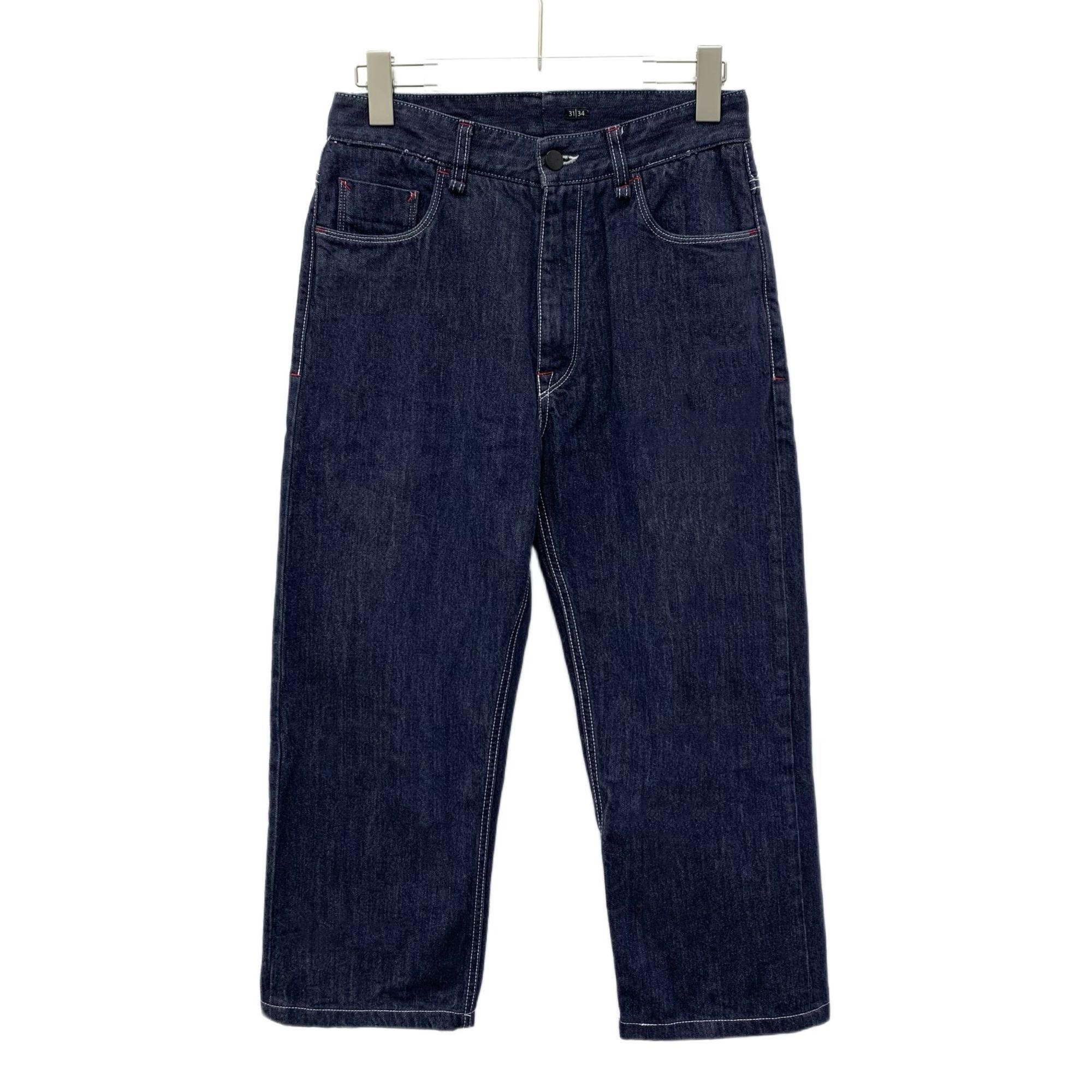 Fendi Fendi Fila Collaboration Dark Blue Wide-Leg Cotton Denim Pan Size US 26 / EU 42 - 1 Thumbnail