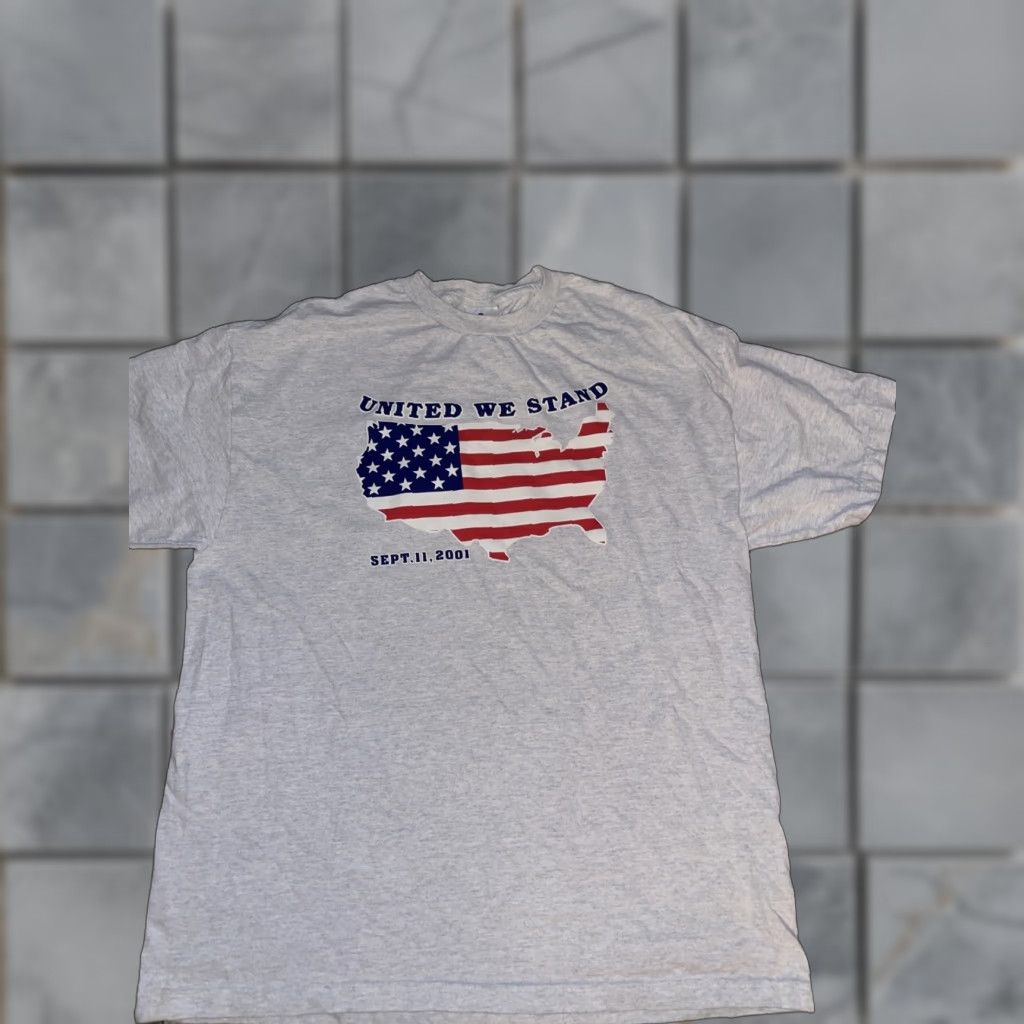 AAA VINTAGE United We Stand T-Shirt Grey XL Men XL United We Stand 9/11 Patriotism 2000s Size US XL / EU 56 / 4 - 1 Thumbnail