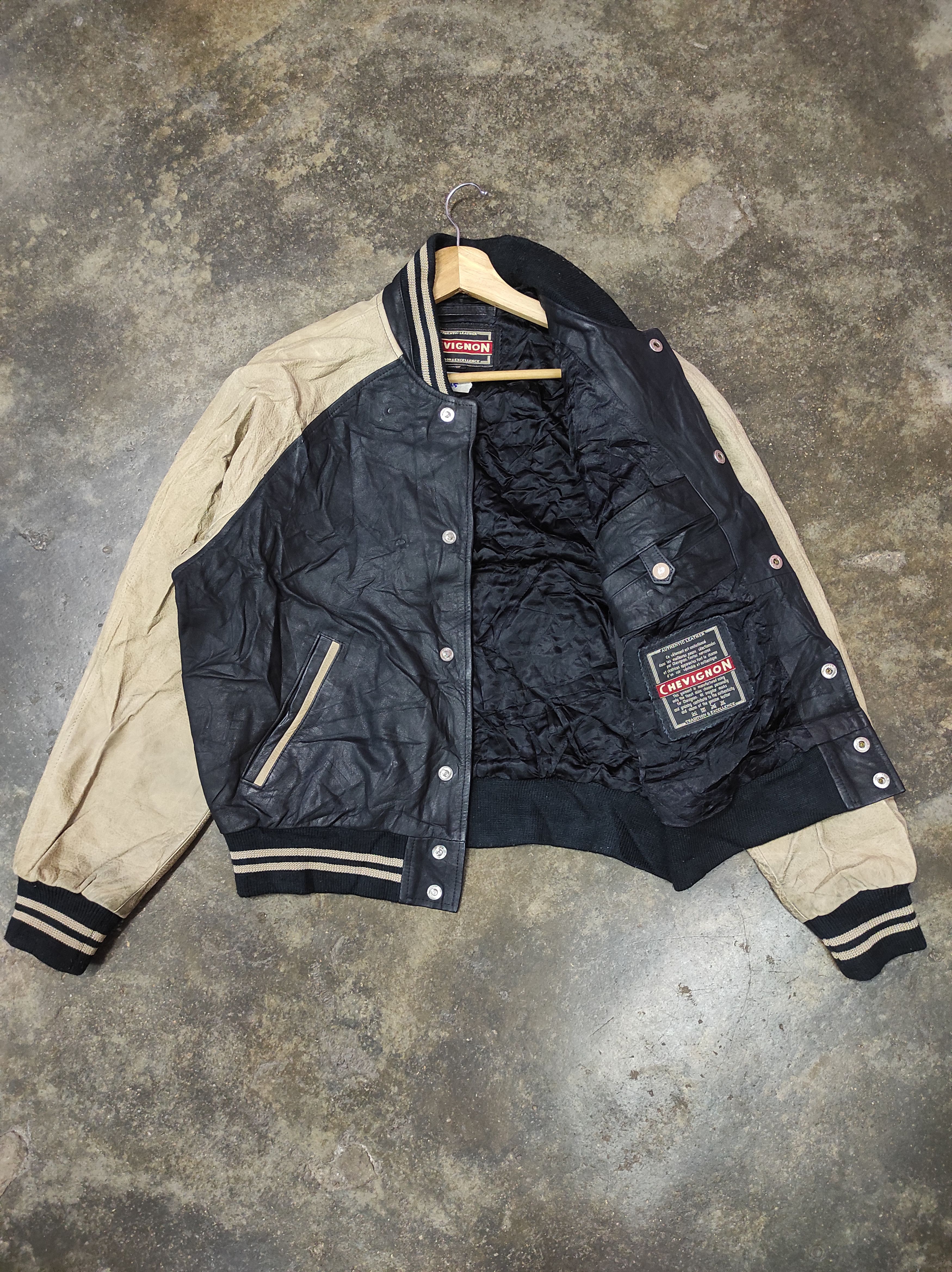 Chevignon CHEVIGNON FULL LEATHER VARSITY JACKET Size US M / EU 48-50 / 2 - 3 Thumbnail