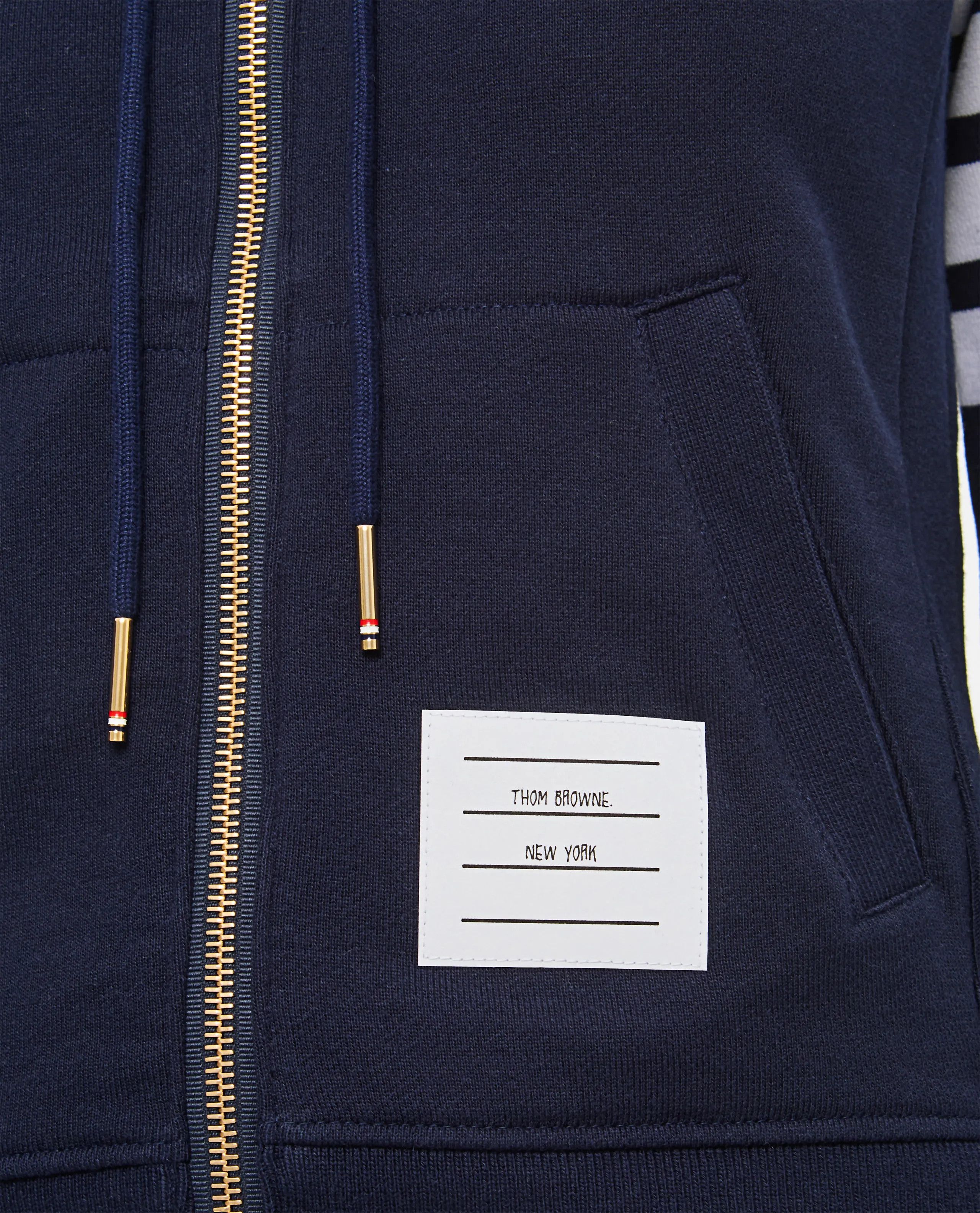 Thom Browne o1s22i1n0924 4-Bar Hoodie in Navy Blue Size M / US 6-8 / IT 42-44 - 4 Thumbnail