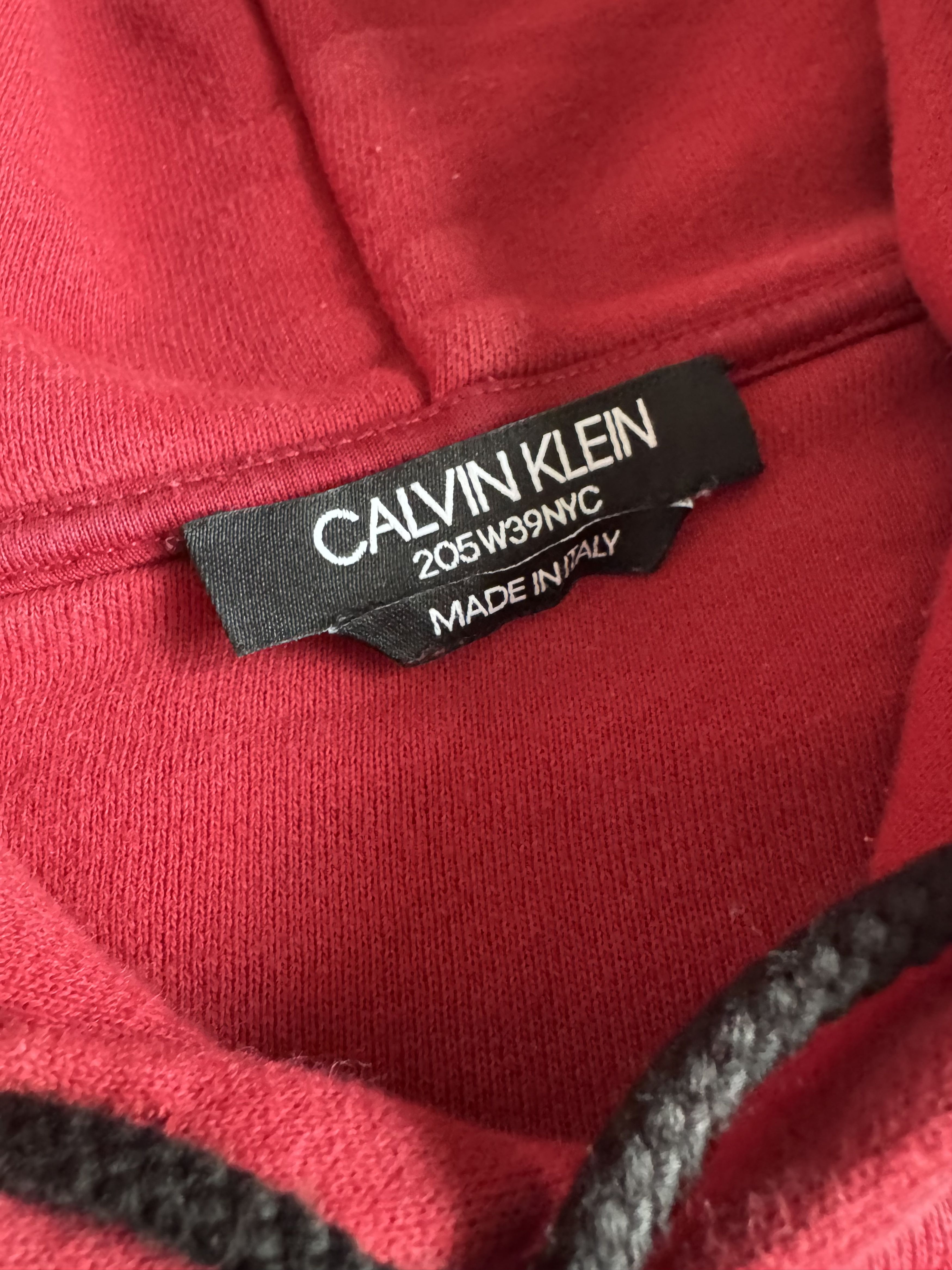 Calvin Klein 205W39NYC Calvin Klein 205W39NYC Big Logo Oversized Red Hoodie Size US L / EU 52-54 / 3 - 9 Thumbnail