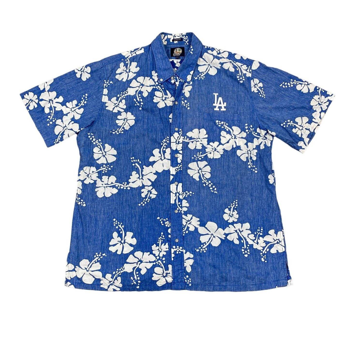 Reyn Spooner LA Dodgers Game Performance Hawaiian Shirt 2XL