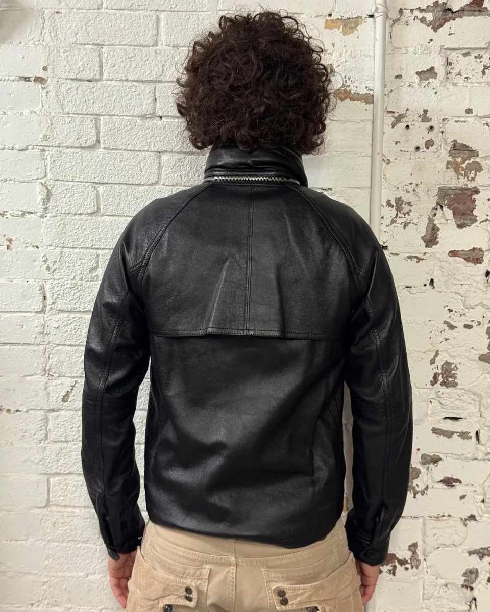 Saint Laurent Paris AW2017 Saint Laurent Black Leather Hooded Detachable Collar Jacket Size US S / EU 44-46 / 1 - 3 Thumbnail