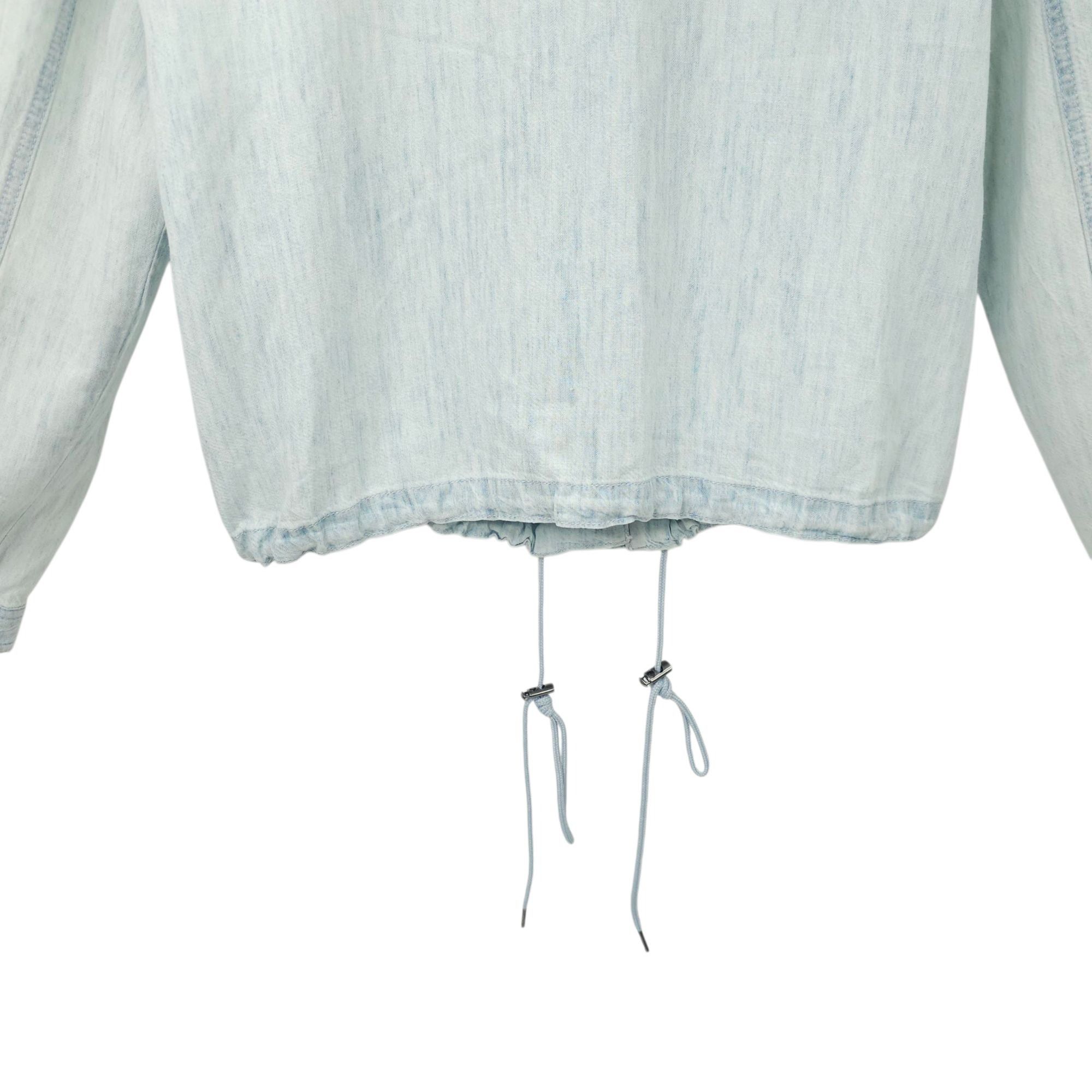 Other Chicos Button Front Jacket Womens Size 1 US M/8 Drawstring W Size M / US 6-8 / IT 42-44 - 13 Thumbnail