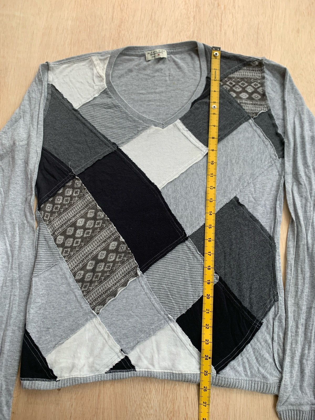 Global Work × Japanese Brand Global Work Patchwork kapital Style Longsleeve Size US M / EU 48-50 / 2 - 7 Thumbnail