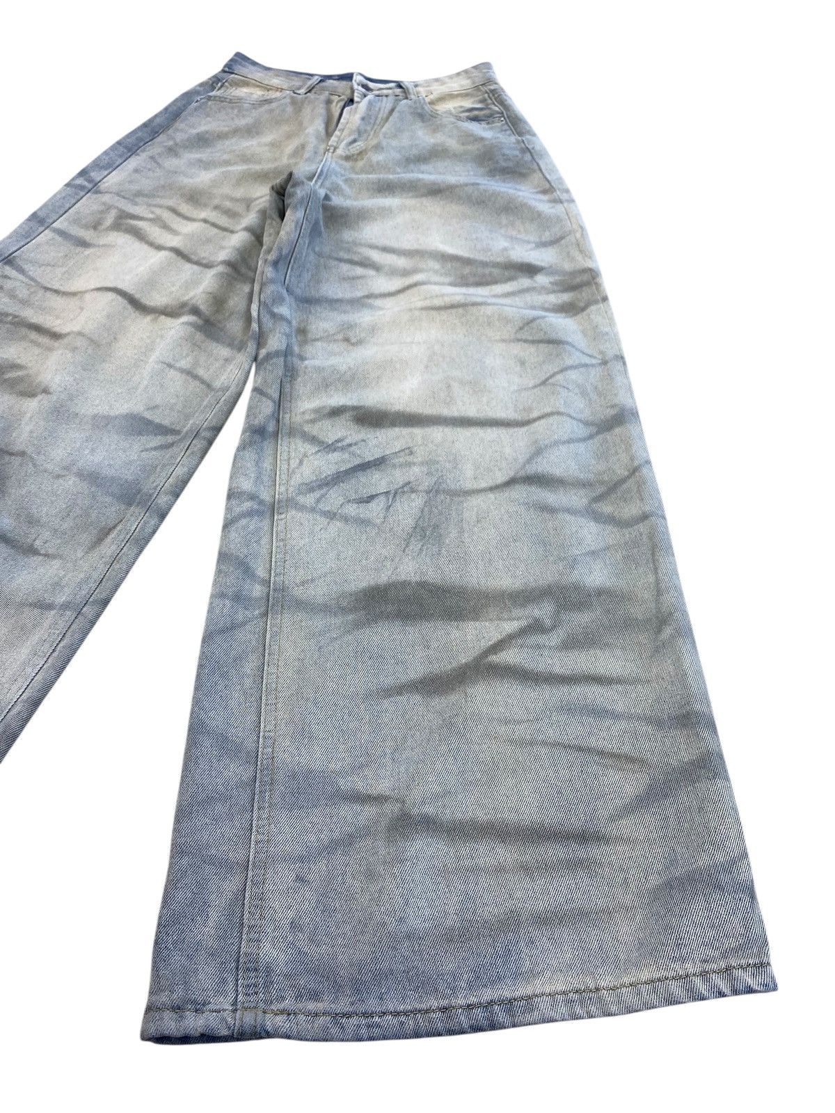 Japanese Brand Japanese Brand Dirty Dye Wash Style Baggy Jeans Size US 26 / EU 42 - 8 Thumbnail