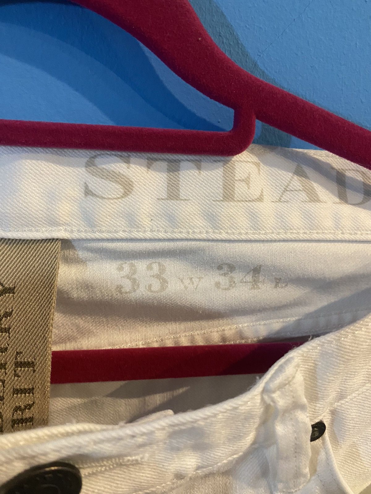 Burberry × Designer Burberry Brit White Pants 33x34 Size US 33 - 7 Thumbnail