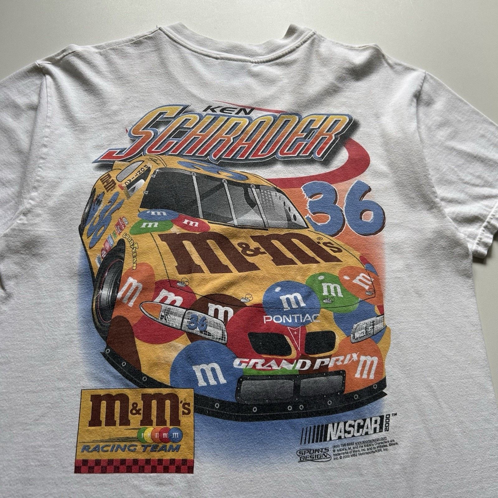 Hanes Vintage NASCAR M&Ms Racing Pocket Shirt Large Hanes Beefy T Size US L / EU 52-54 / 3 - 2 Thumbnail