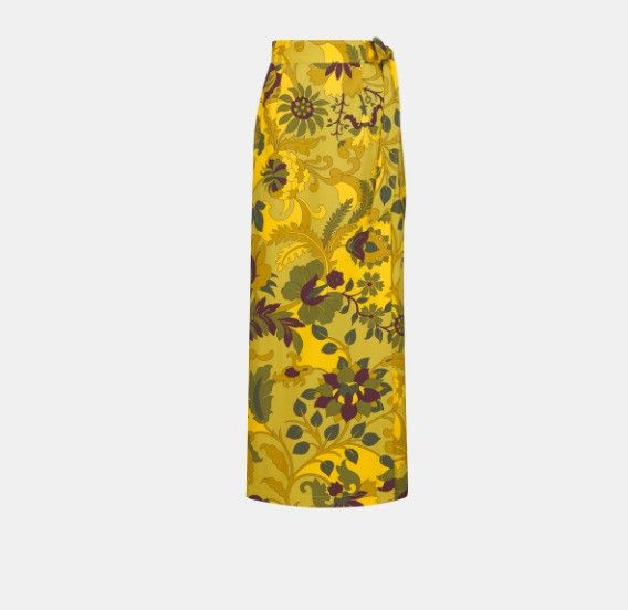 Dior o1w1db11124 Long Wrap Skirt in Multicolor Size 30" / US 8 / IT 44 - 1 Thumbnail
