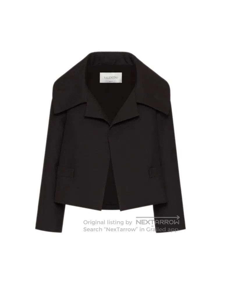 Valentino Valentino Black long-sleeved casual jacket with oversized Size XS / US 0-2 / IT 36-38 - 1 Thumbnail