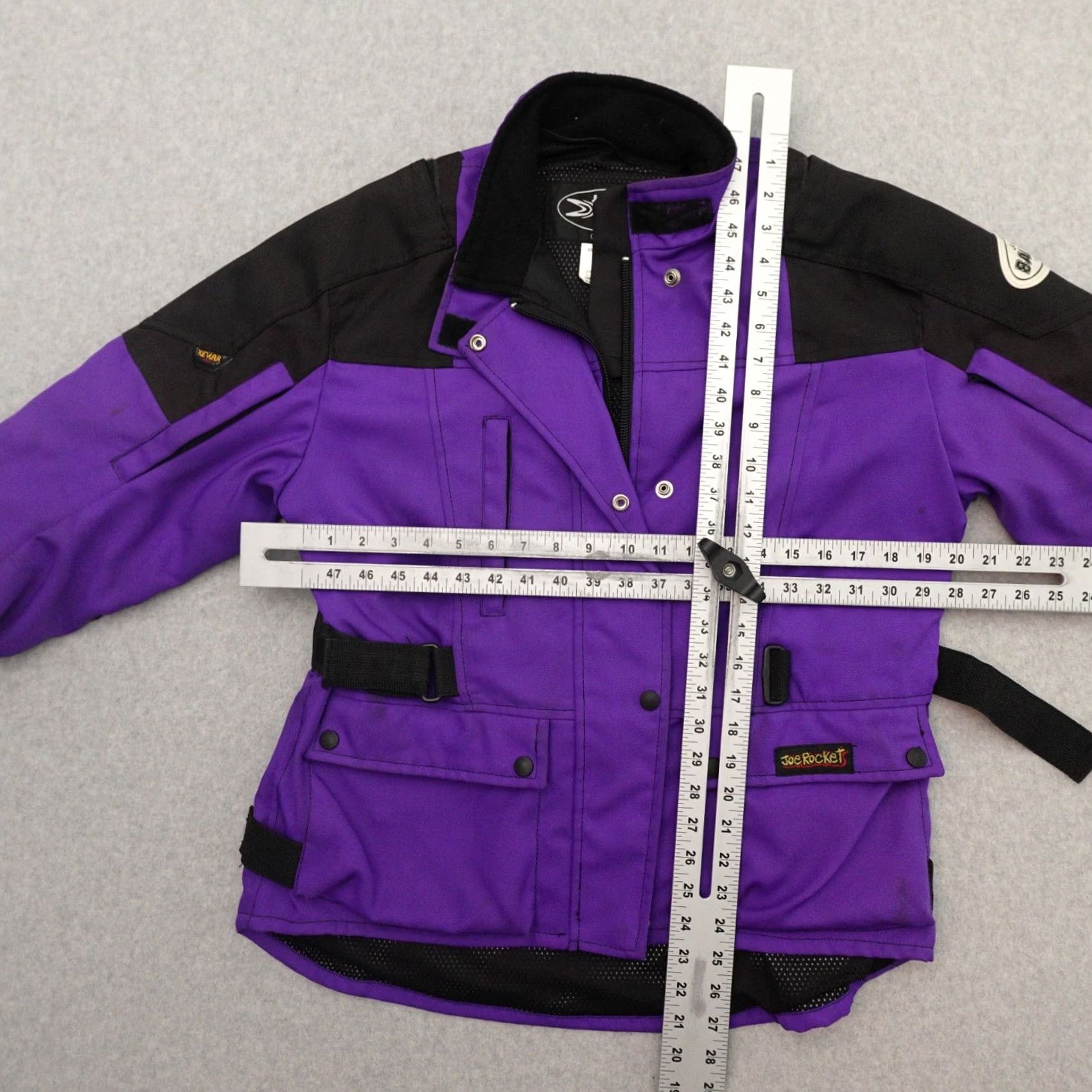 Joe Rocket Joe Rocket Motorcycle Jacket Body Armor Purple Black Medium (20X25) Women's Size M / US 6-8 / IT 42-44 - 3 Thumbnail