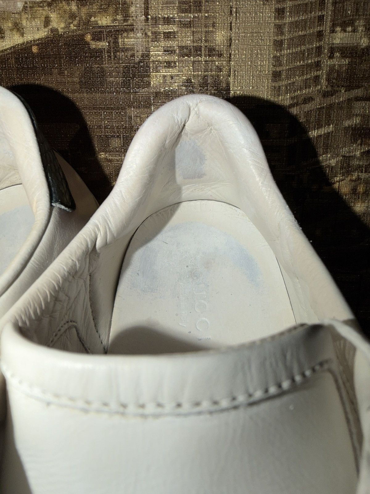 Gucci Gucci Ace Bee White Leather Low Top REd Green Snakeskin 37,5 Size US 7.5 / IT 37.5 - 11 Thumbnail