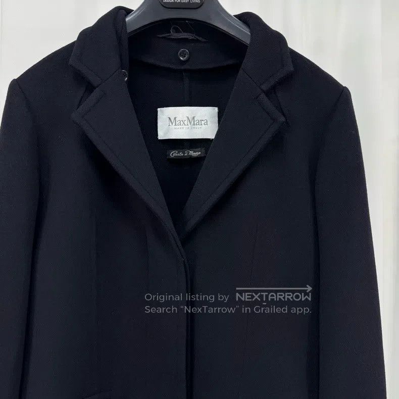 Max Mara Max Mara Black Cashmere Overcoat Size S / US 4 / IT 40 - 3 Thumbnail