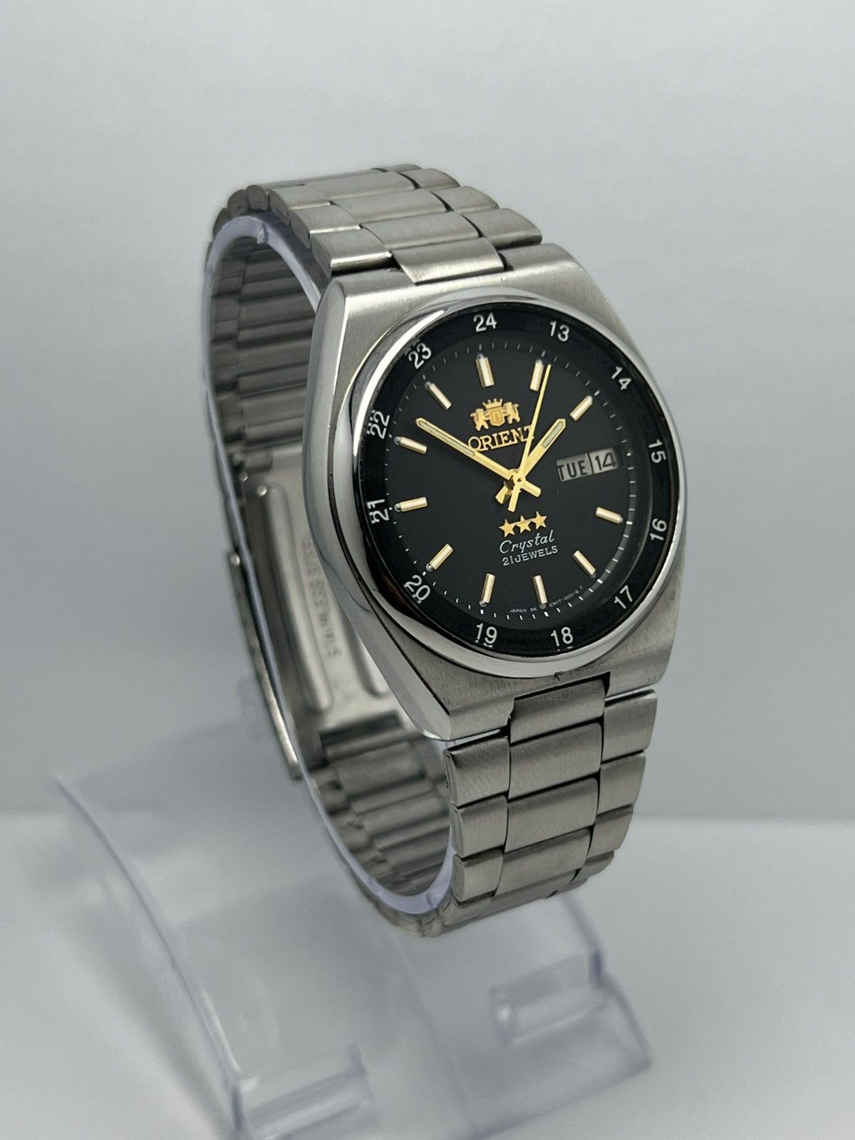 Orient Vintage Orient Automatic wrist Watch Day/Date Japan Size 36 - 6 Thumbnail