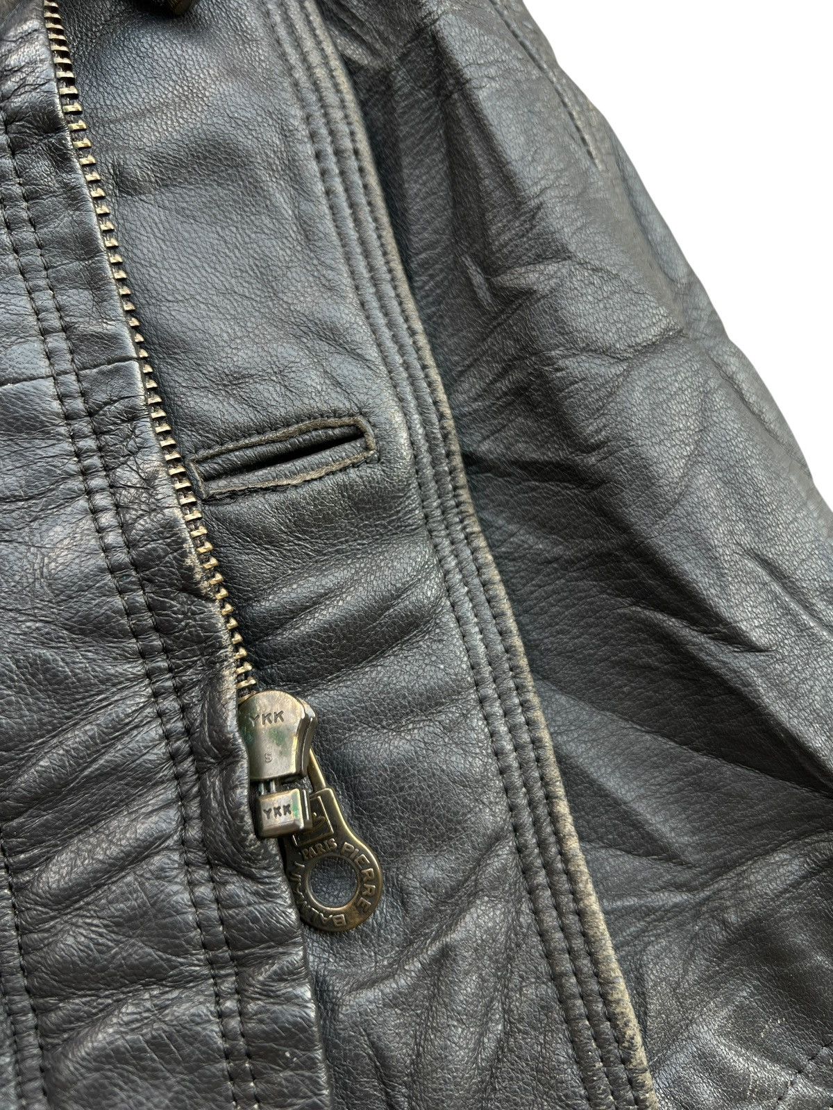 Pierre Balmain Vintage Pierre Balmain Black Leather Trench Coat Size US L / EU 52-54 / 3 - 10 Thumbnail