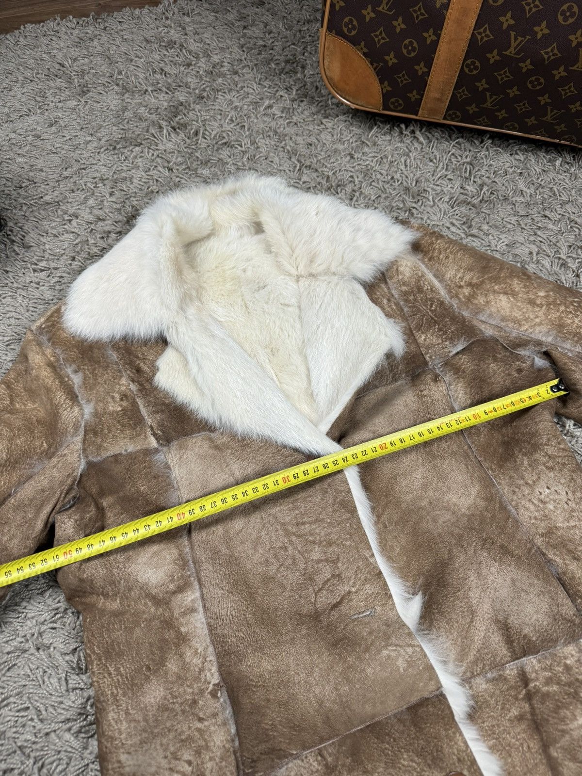 Sagafurs Rare reversible coat White rabbit natural fur original item Size S / US 4 / IT 40 - 3 Thumbnail