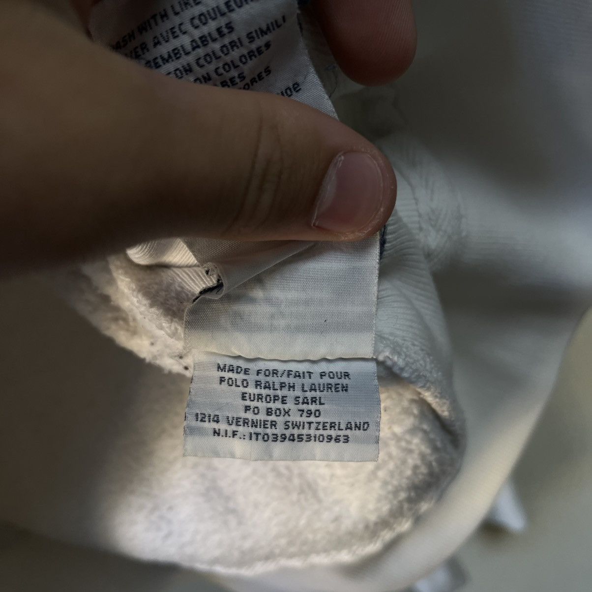 Polo Ralph Lauren Vintage Polo Ralph Lauren Zip Hoodie White Jumper Size US L / EU 52-54 / 3 - 10 Thumbnail