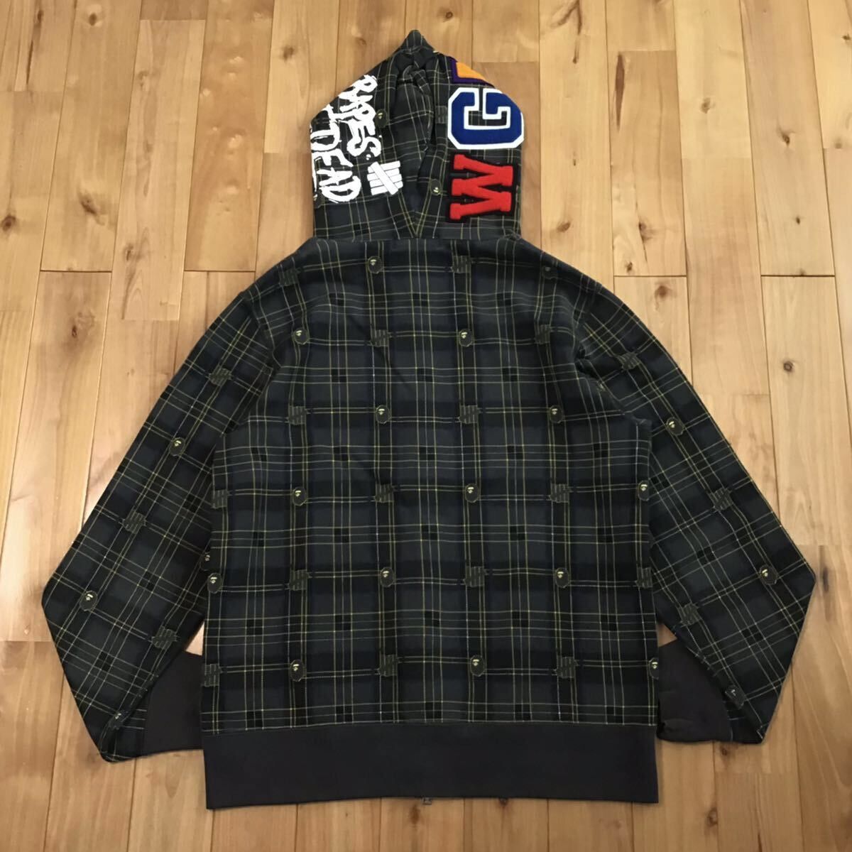 Bape × Undefeated BAPE × Undefeated Check shark full zip hoodie a bathing ape Size US L / EU 52-54 / 3 - 3 Thumbnail